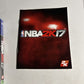NBA 2K17 PS4 Sony Playstation 4 Game Manual