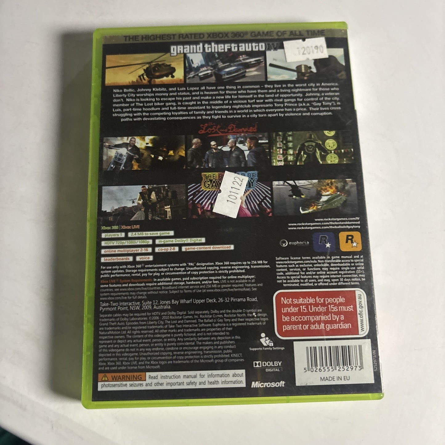 Grand Theft Auto IV: The Complete Edition (Xbox 360, 2010) PAL