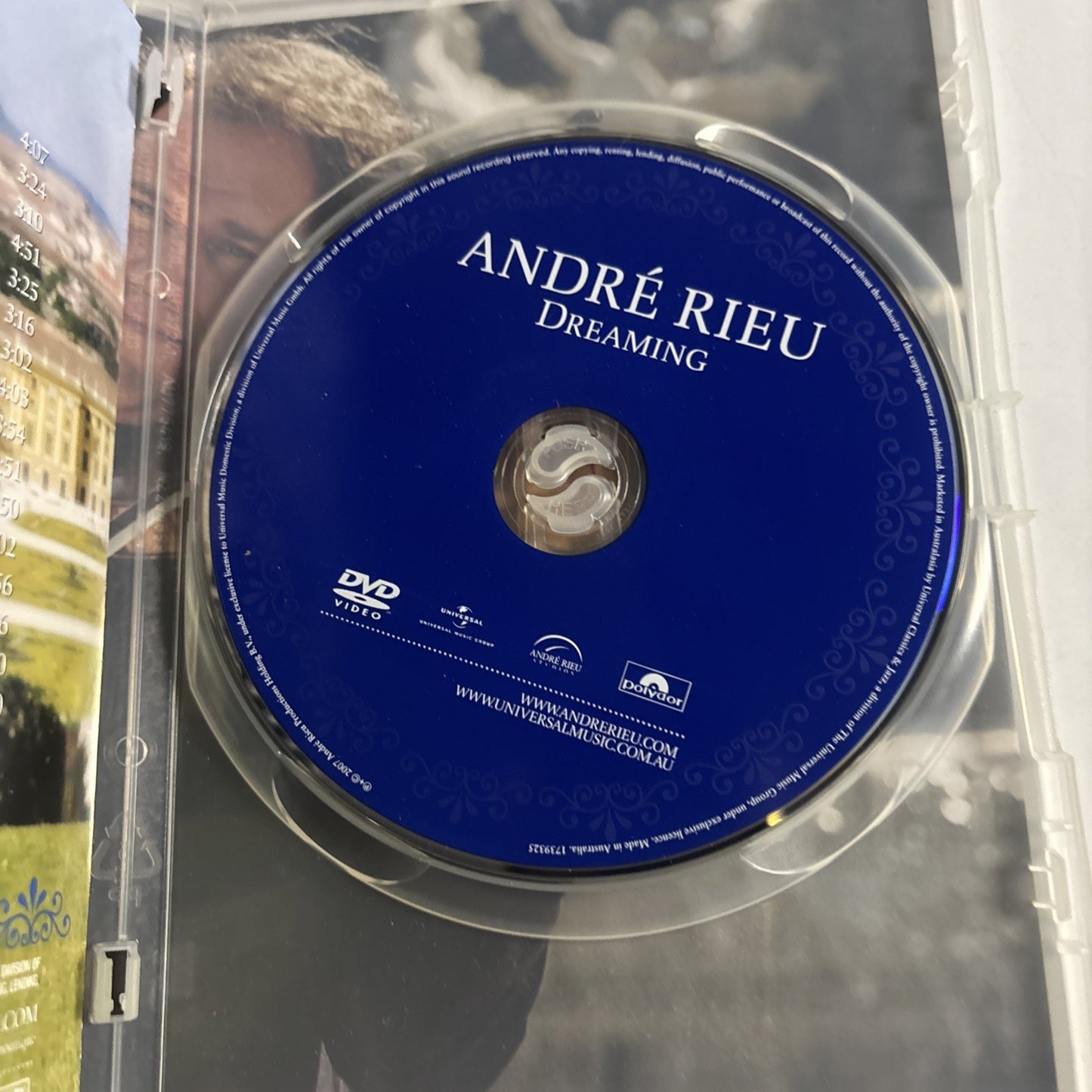Andre Rieu: Dreaming (DVD, 2007) All Regions