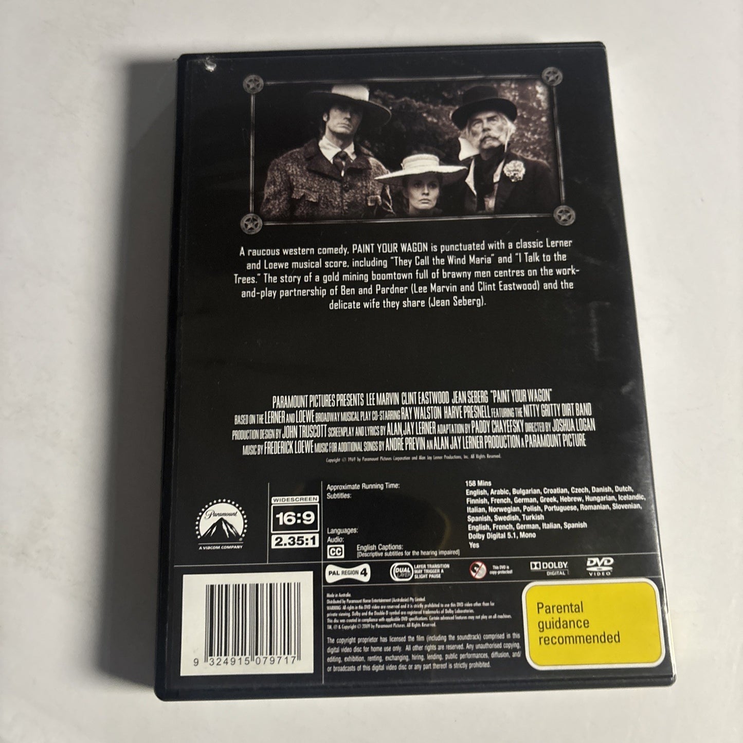 Paint Your Wagon (DVD, 1969) Clint Eastwood Region 4