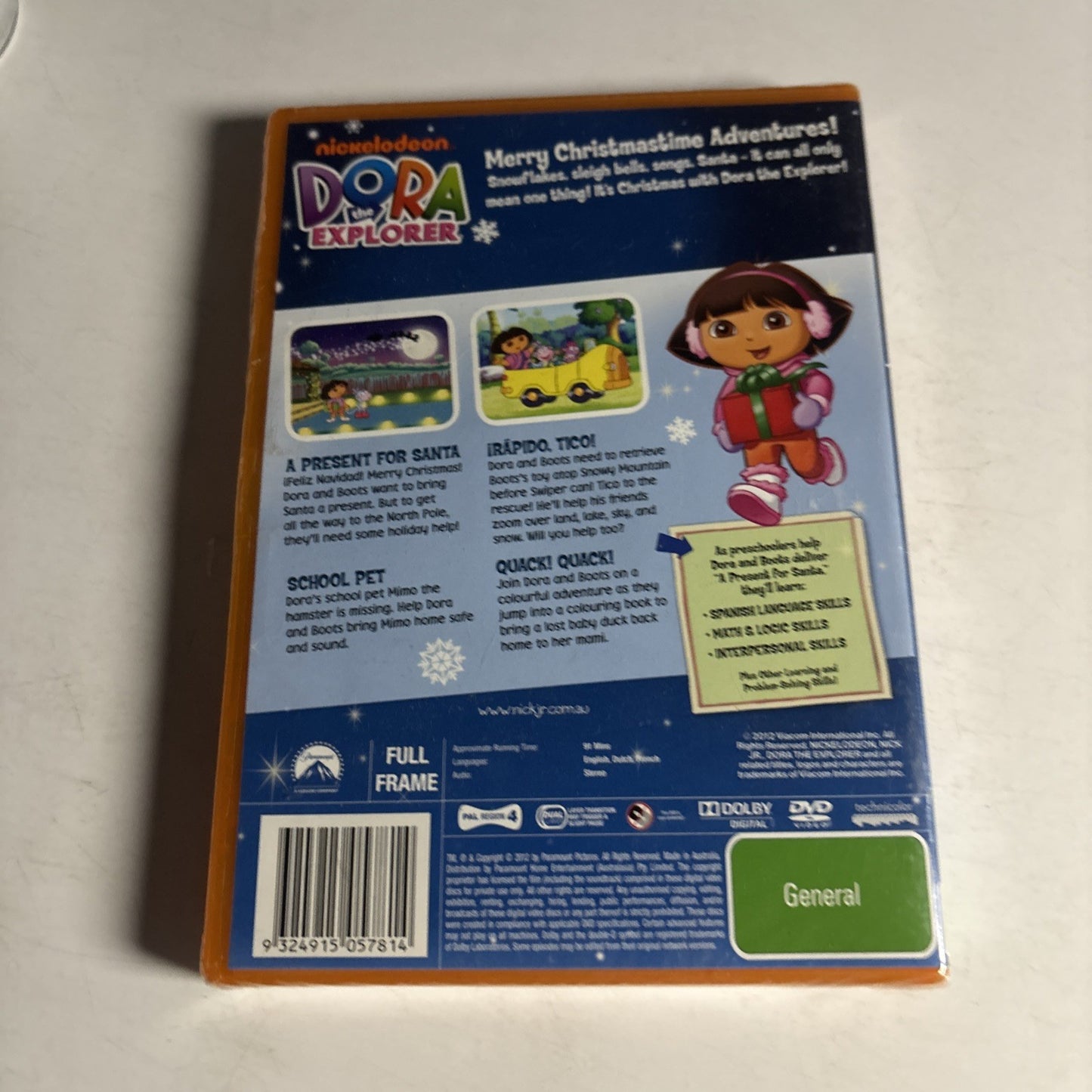 Dora the Explorer - Dora's Christmas (DVD, 2000) Region 4 *New Sealed*