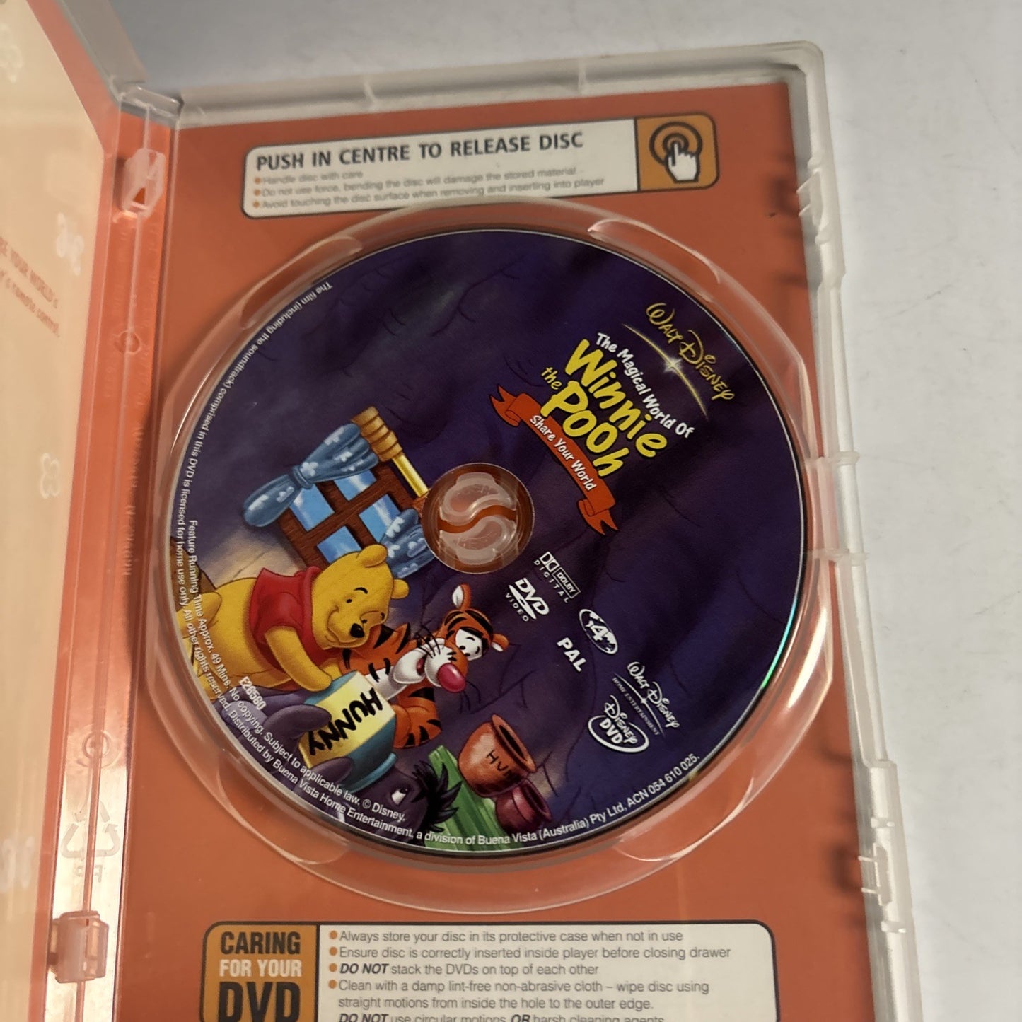 The Magical World of Winnie the Pooh - Share Your World (DVD, 2004) Region 4