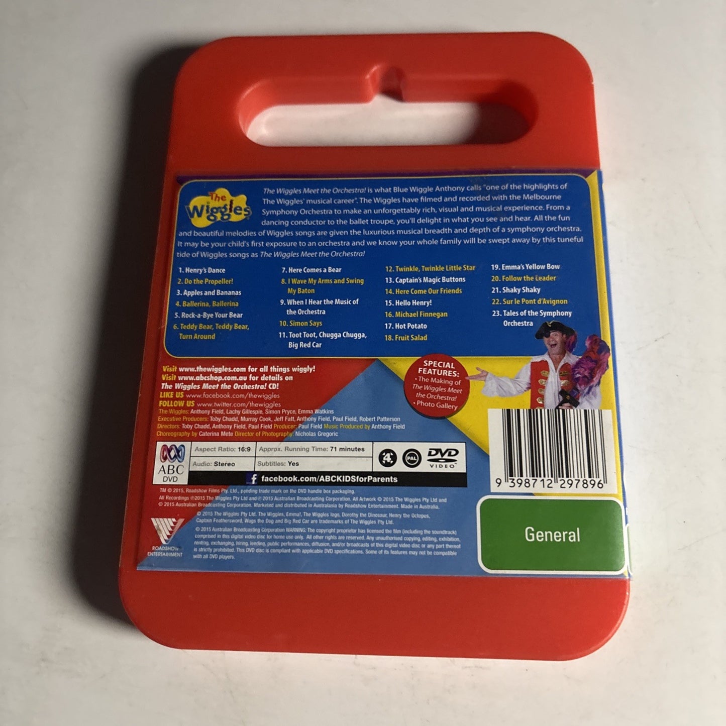 The Wiggles - Meet the Orchestra (DVD, 2015)  Region 4