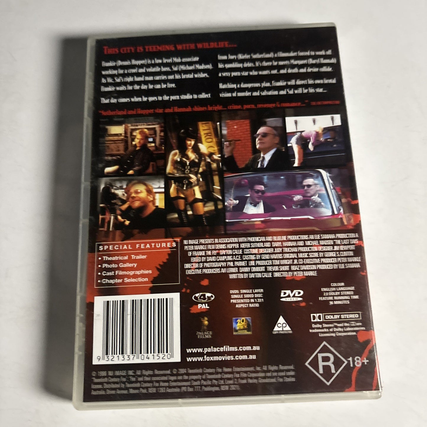 The Last Days of Frankie The Fly (DVD, 1996) Dennis Hopper Region 4 NEW