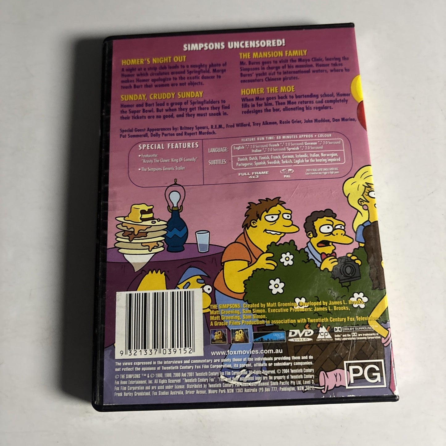 The Simpsons - Gone Wild (DVD, 2000) Region 4