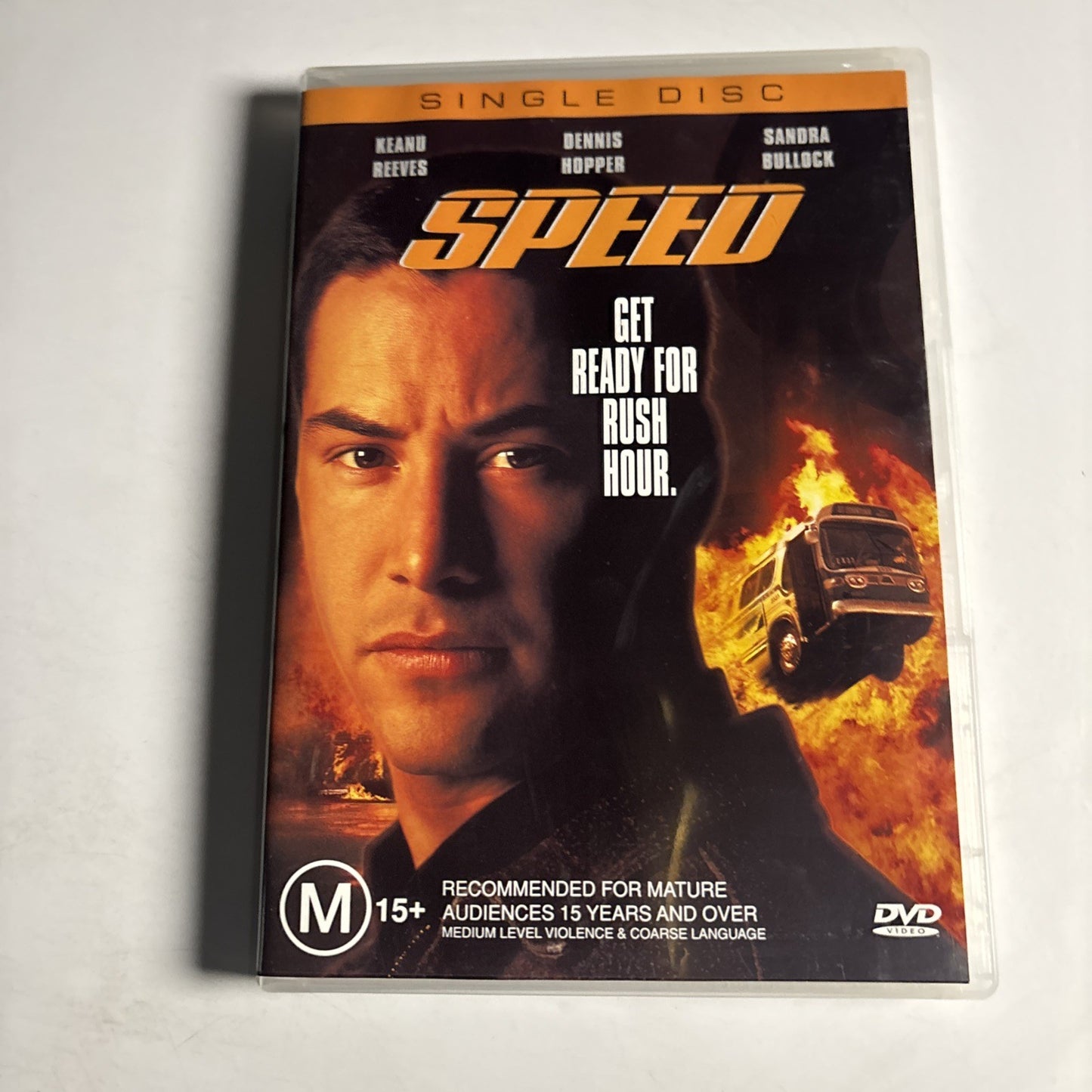 Speed (DVD, 1994) Keanu Reeves, Sandra Bullock Region 4 NEW