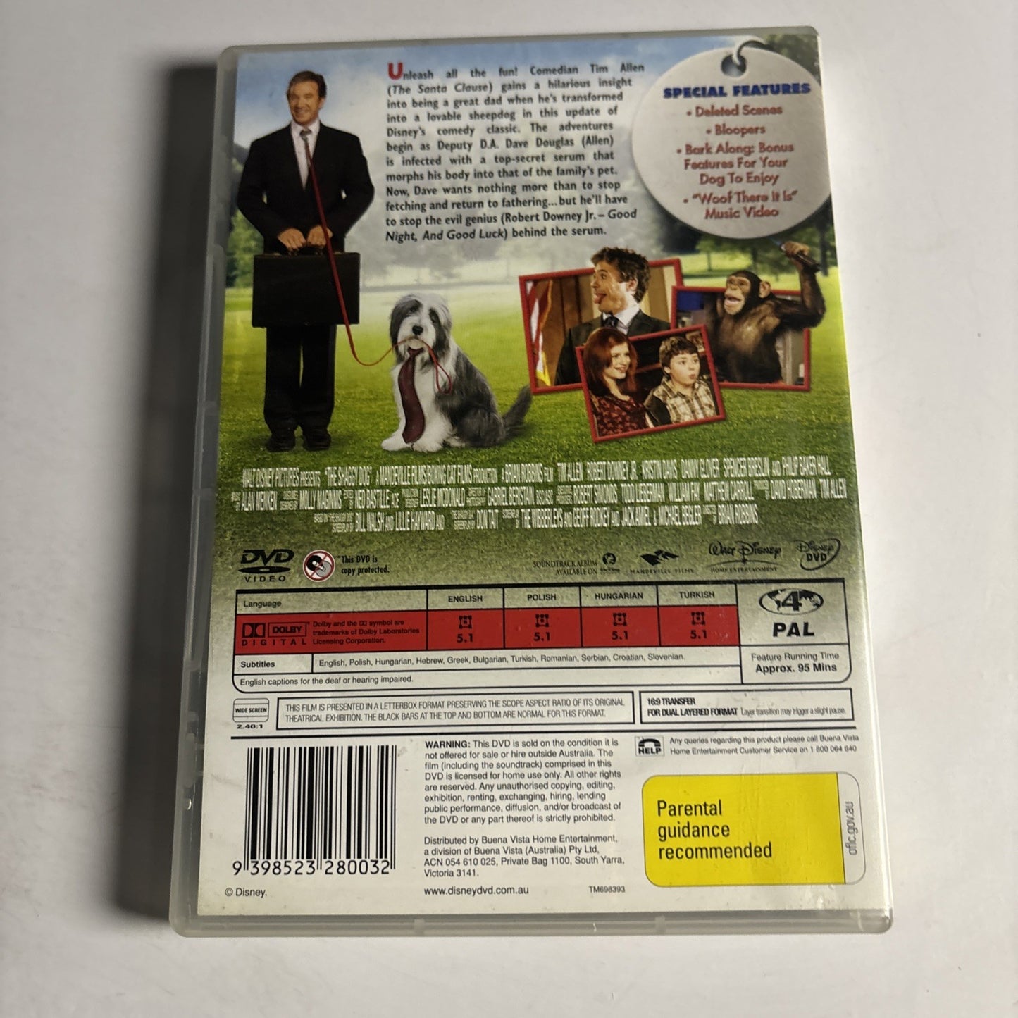 The Shaggy Dog (DVD, 2006)  Tim Allen Region 4
