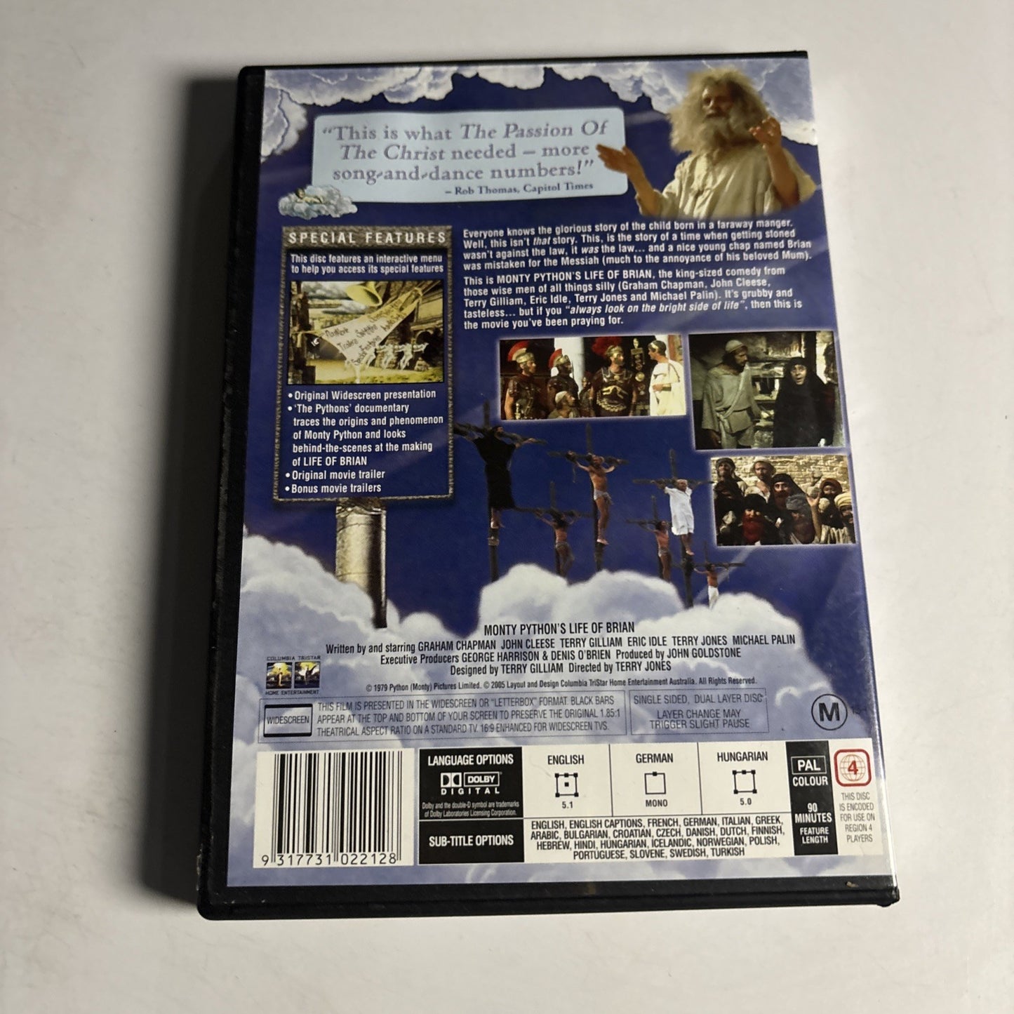 Monty Python's Life of Brian (DVD, 1979) Region 4