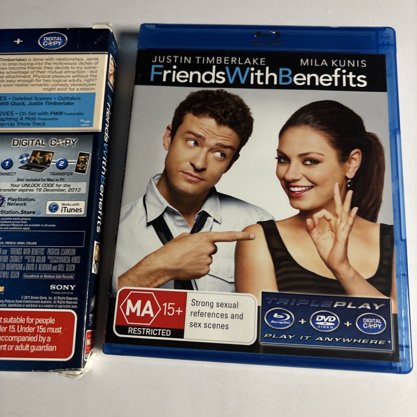 Friends With Benefits (Bluray, 2011) Justin Timberlake All Regions