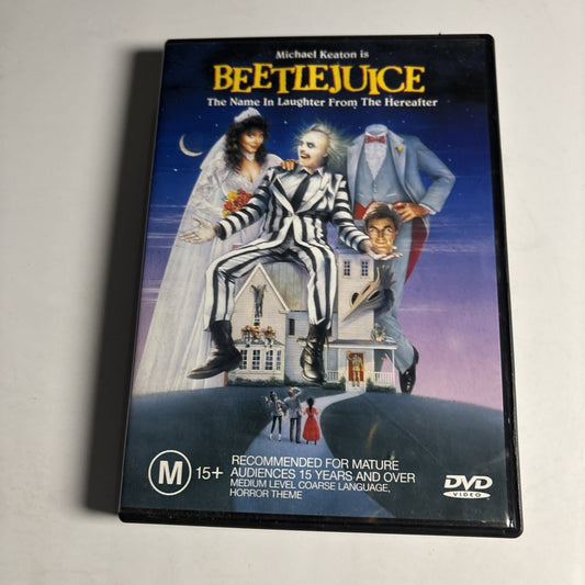 Beetlejuice (DVD, 1988) Michael Keaton  Region 4