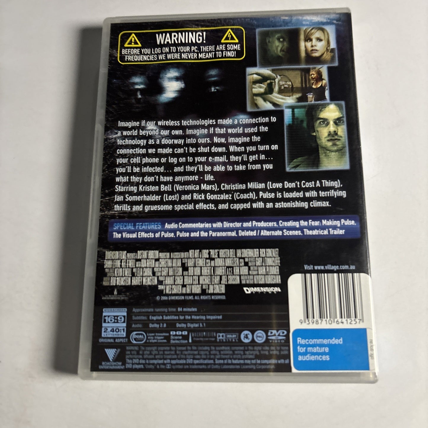 Pulse (DVD, 2006) Kristen Bell Region 4