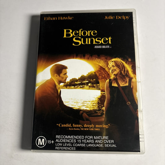 Before Sunset (DVD, 2004) Ethan Hawke, Julie Delpy Region 4 NEW