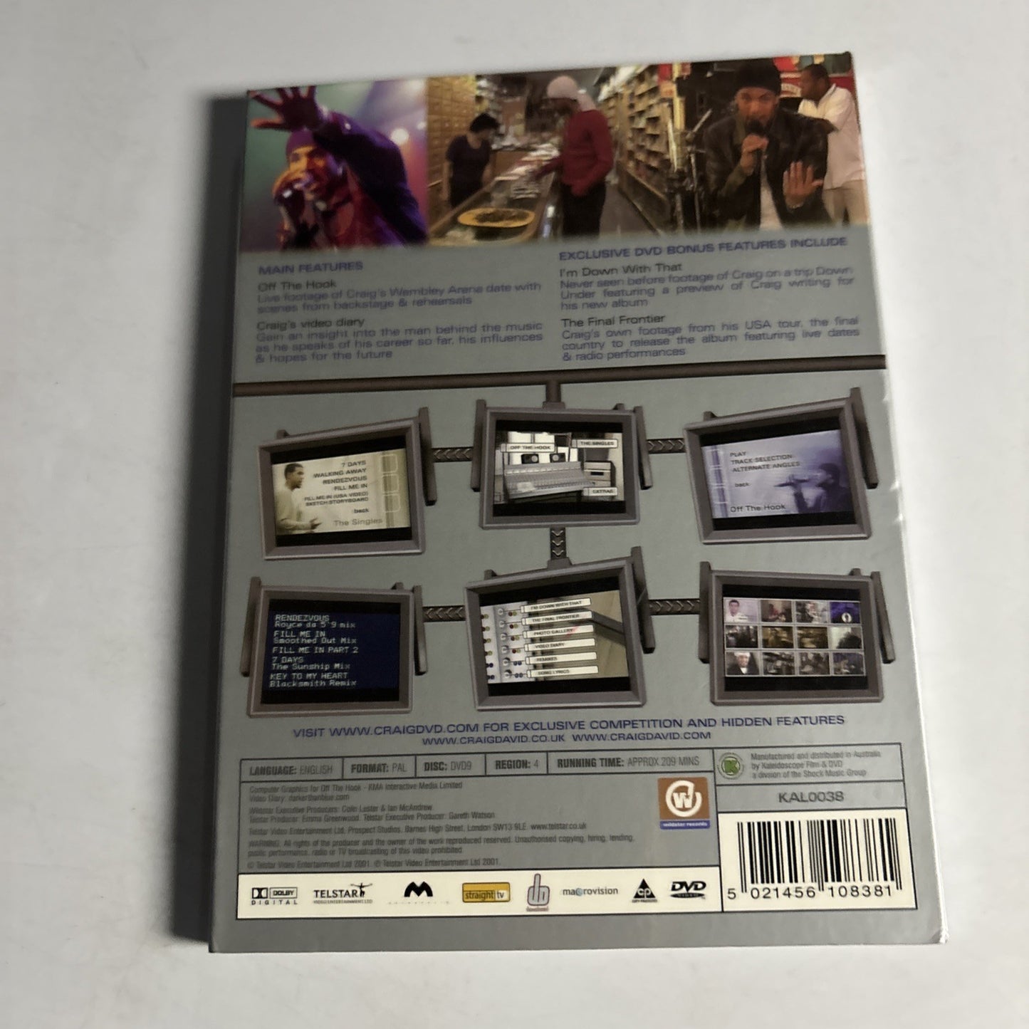Craig David: Off the Hook - Live At Wembley (DVD, 2001) Region 4