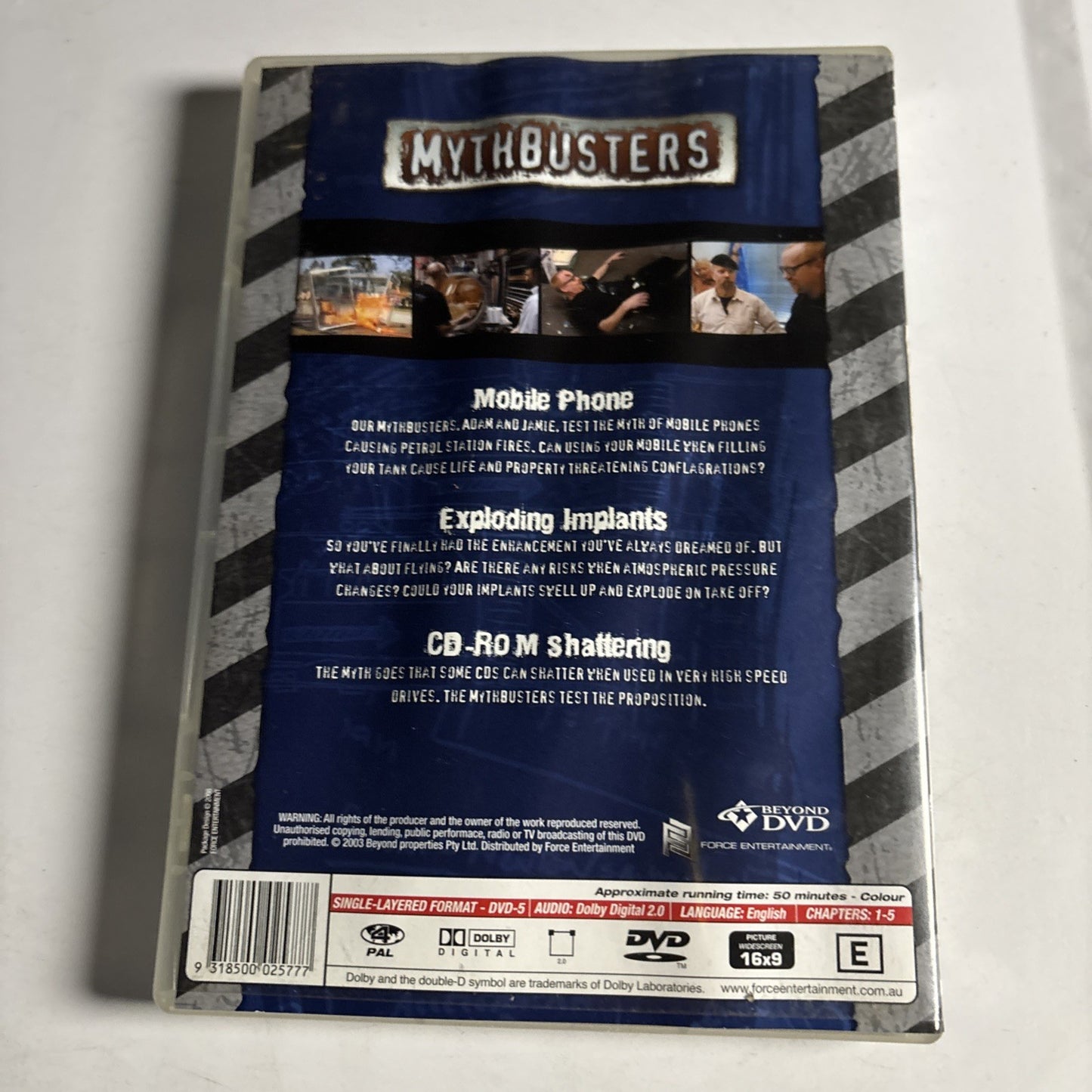 MythBusters - Special Edition 1 (DVD, 2003) Region 4