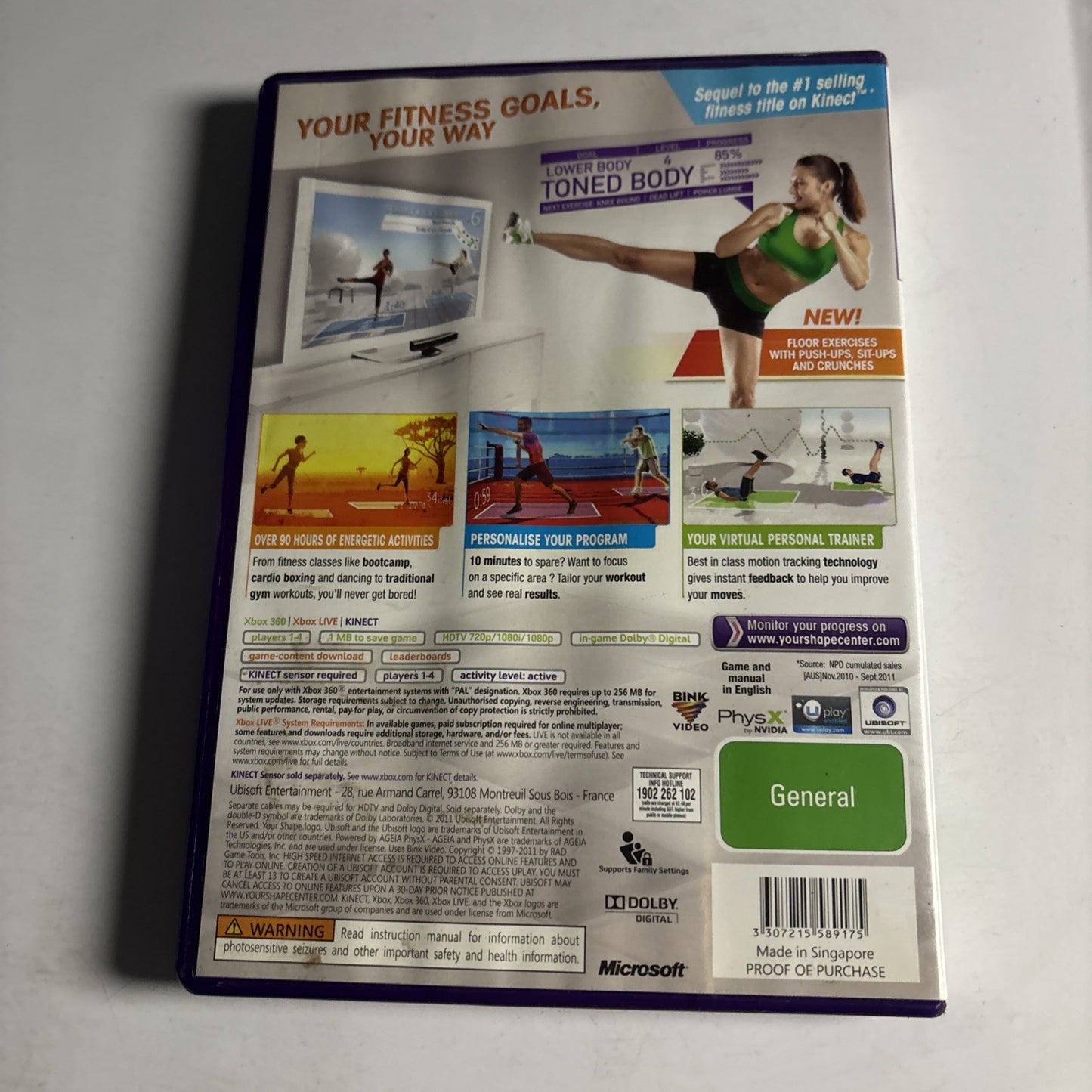 Your Shape Fitness Evolved 2012 (Xbox 360 Kinect) PAL