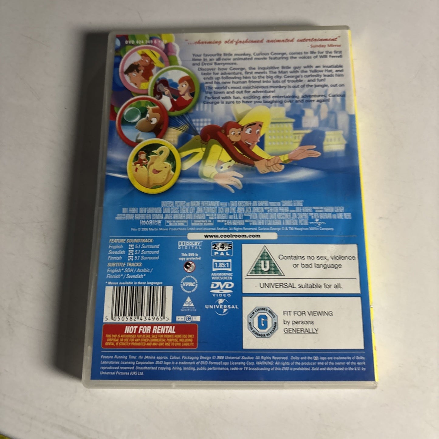 Curious George (DVD, 2006) Will Ferrell, Drew Barrymore Region 4 &2