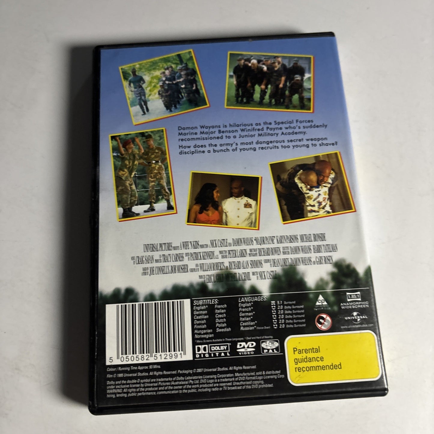Major Payne (DVD, 1995) Damon Wayans Region 4 &2