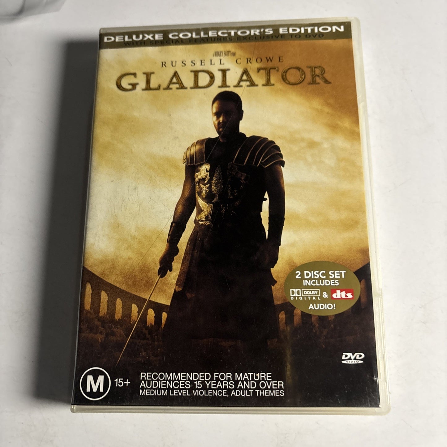 Gladiator - Deluxe Edition (DVD, 2000, 2-Disc) Russell Crowe Region 4