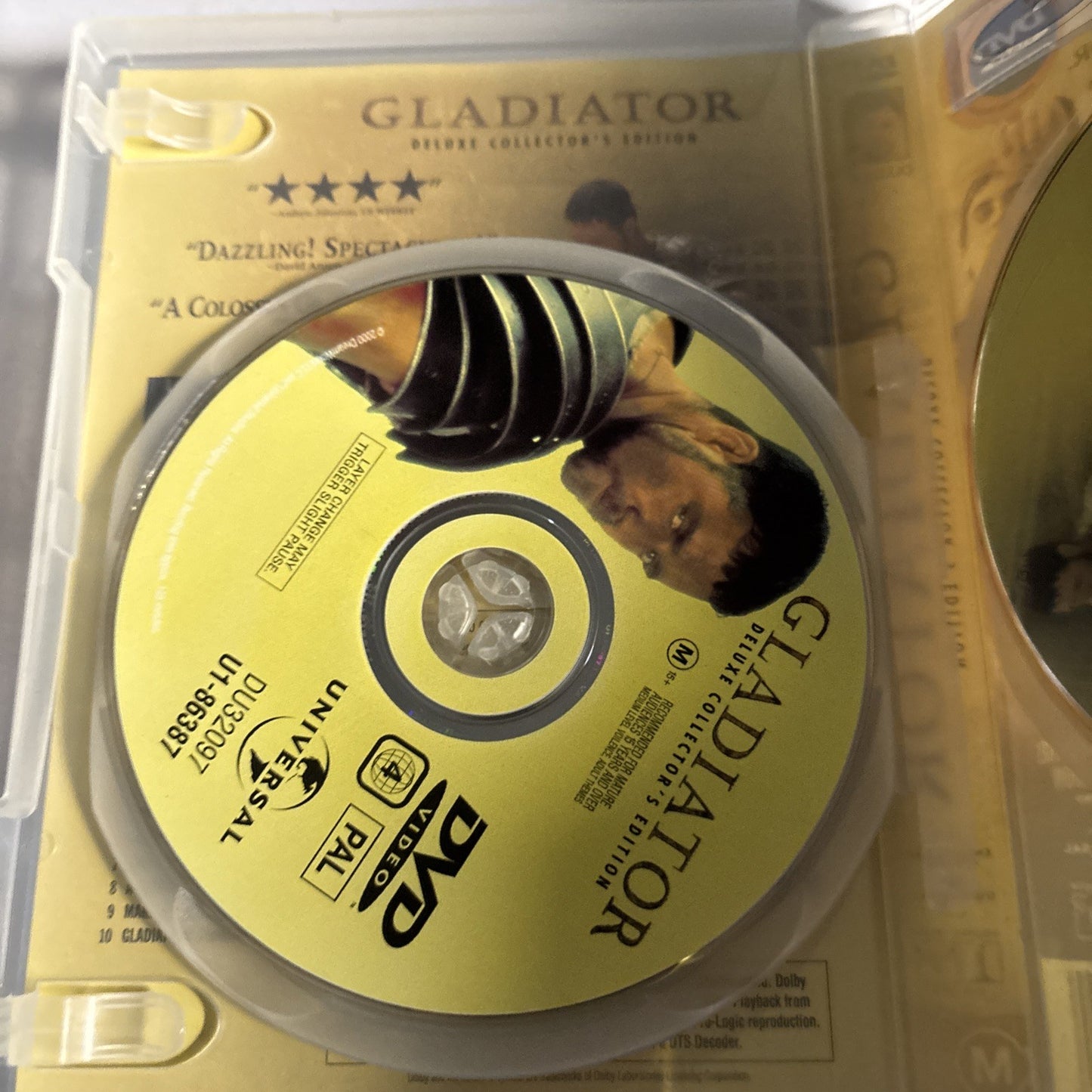 Gladiator - Deluxe Edition (DVD, 2000, 2-Disc) Russell Crowe Region 4