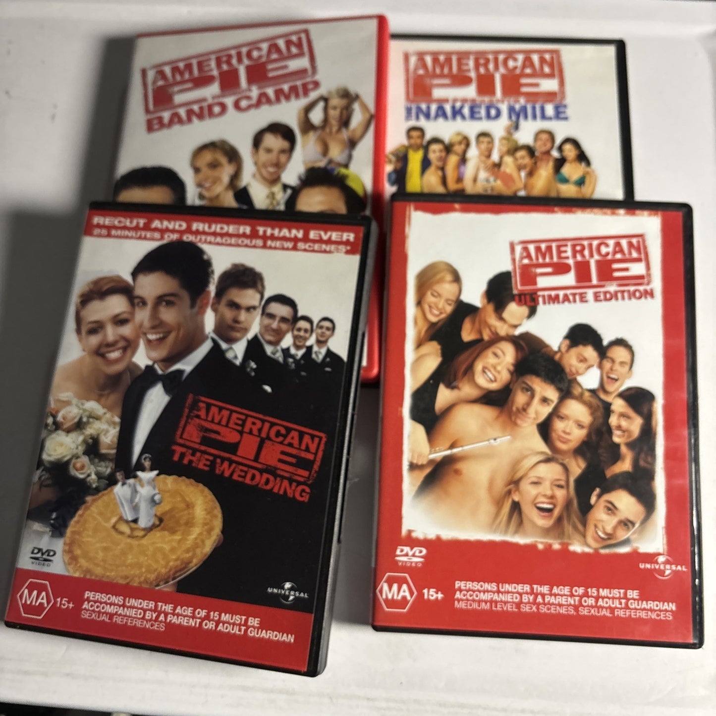 Amercian Pie: Ultimate Edition, Naked Mile, Band Camp, The Wedding DVD Region 4