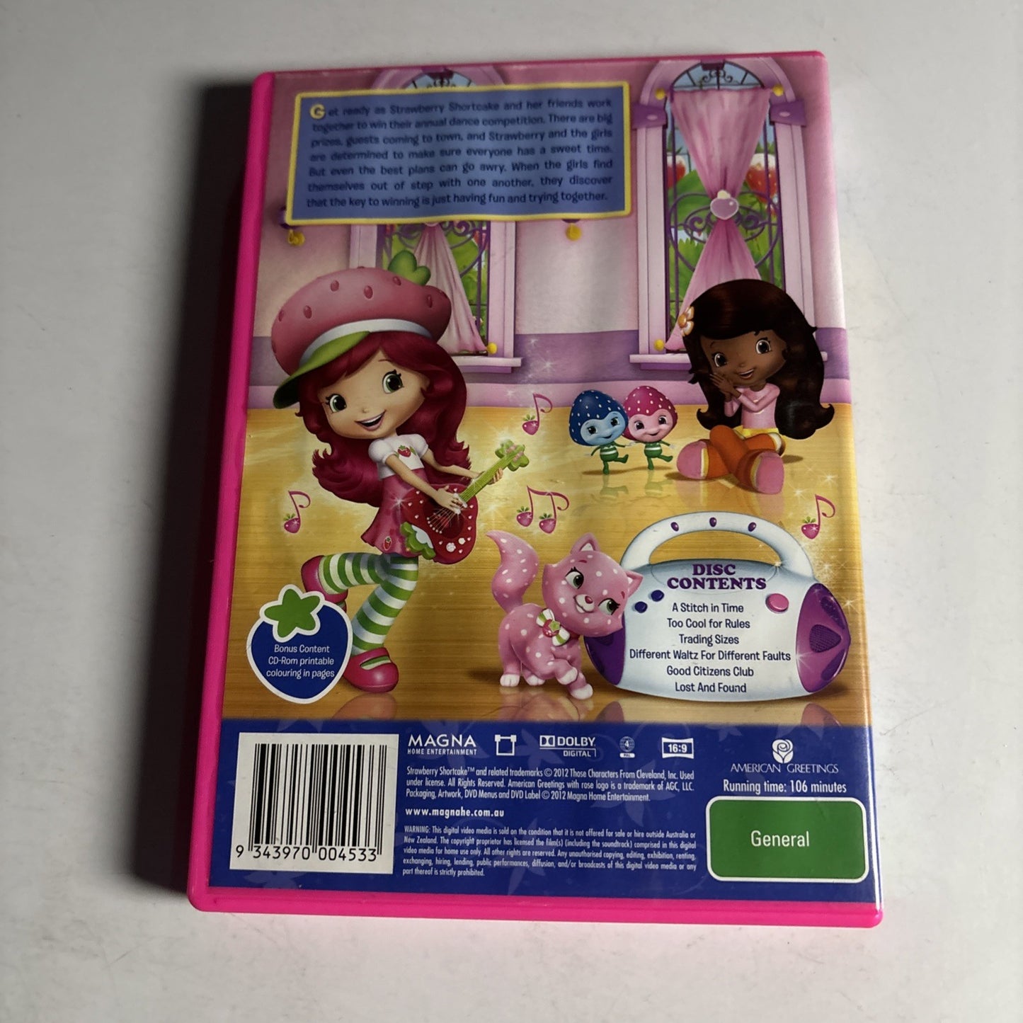 Strawberry Shortcake - Dream Dancers (DVD, 2011) Region 4
