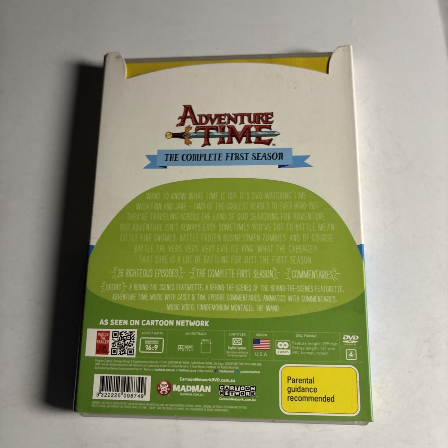 Adventure Time : Season 1 (DVD, 2010, 2-Disc) Region 4