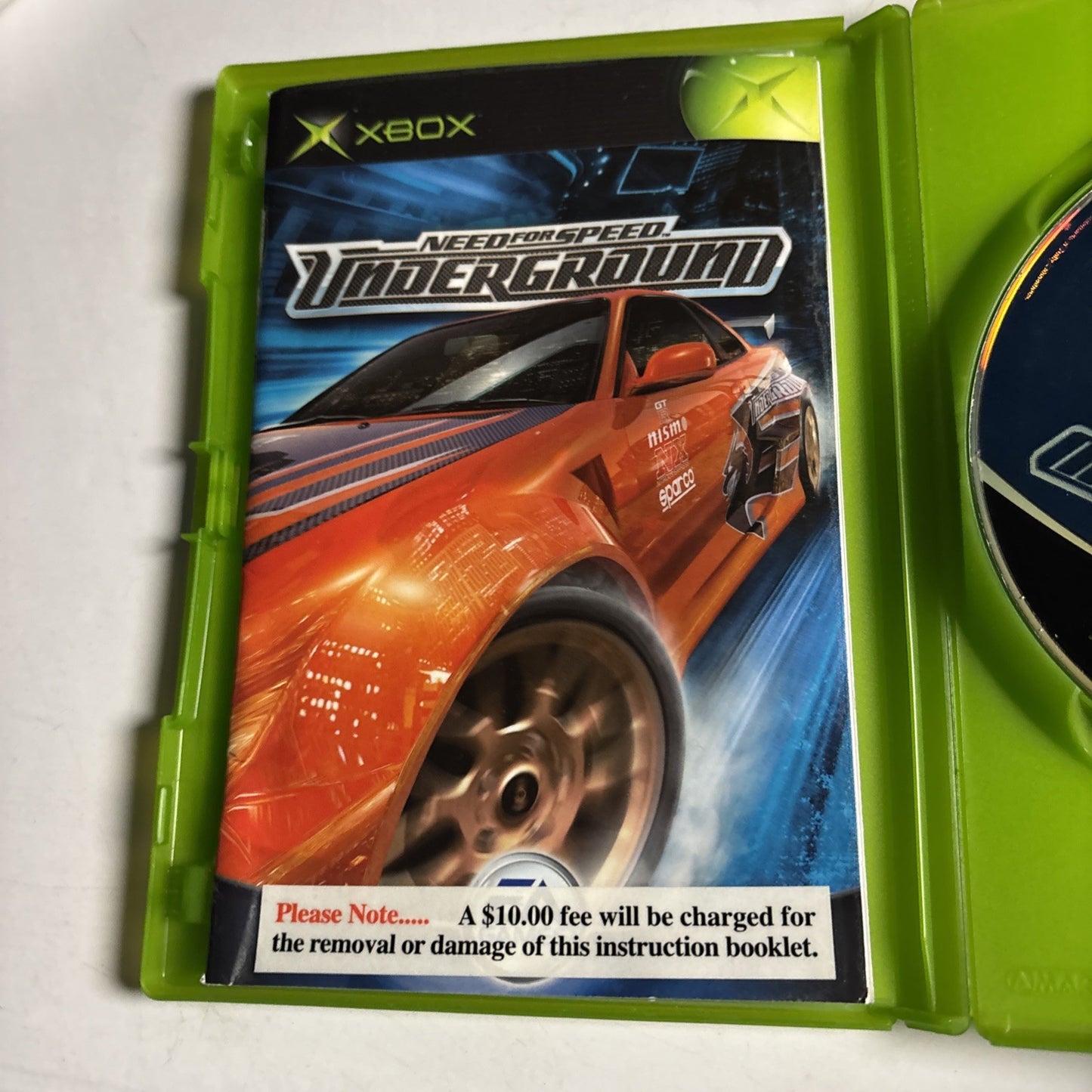 Need For Speed: Underground - Xbox Original PAL Manual Ex-Rental