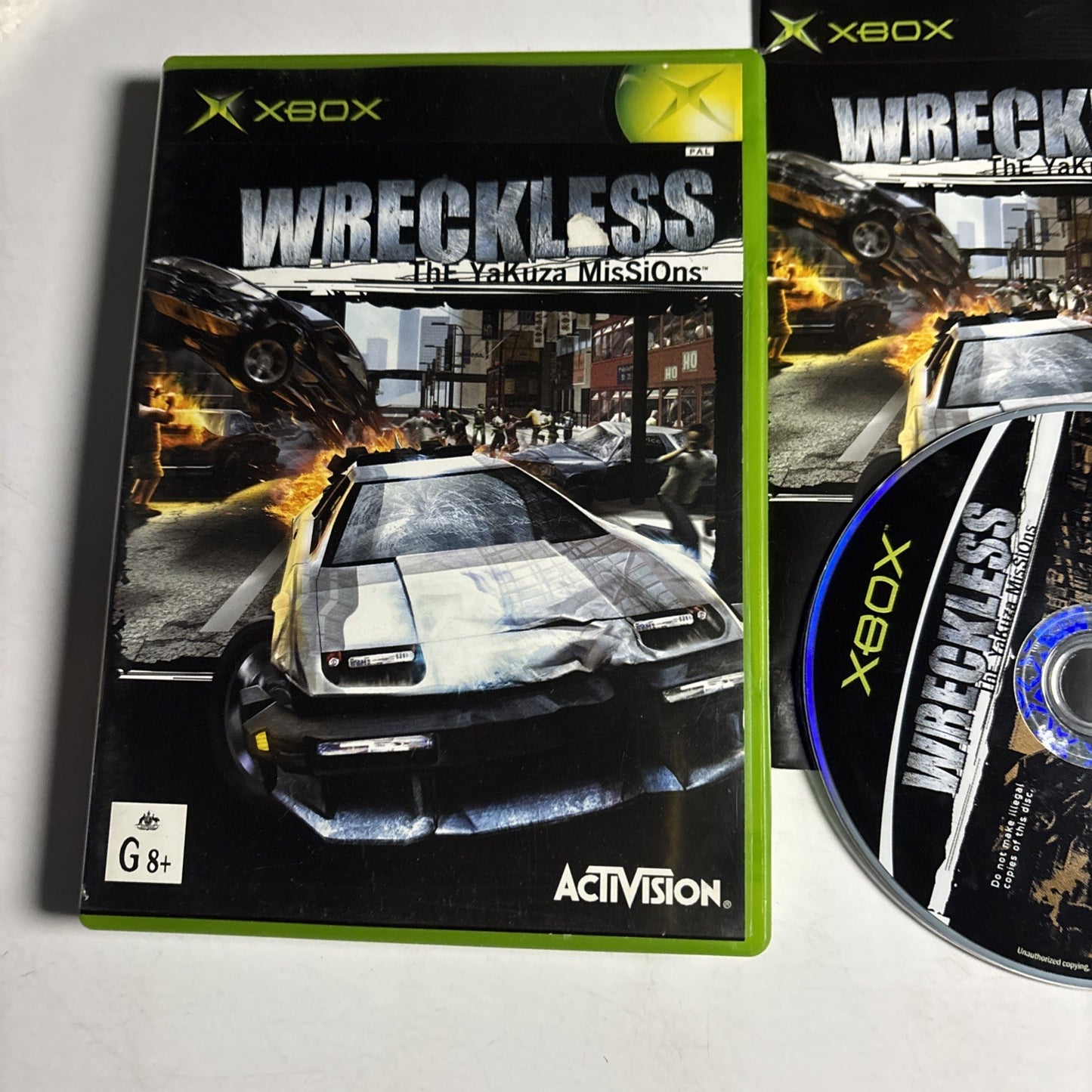 Wreckless The Yakuza Missions Microsoft XBOX Original  PAL Manual