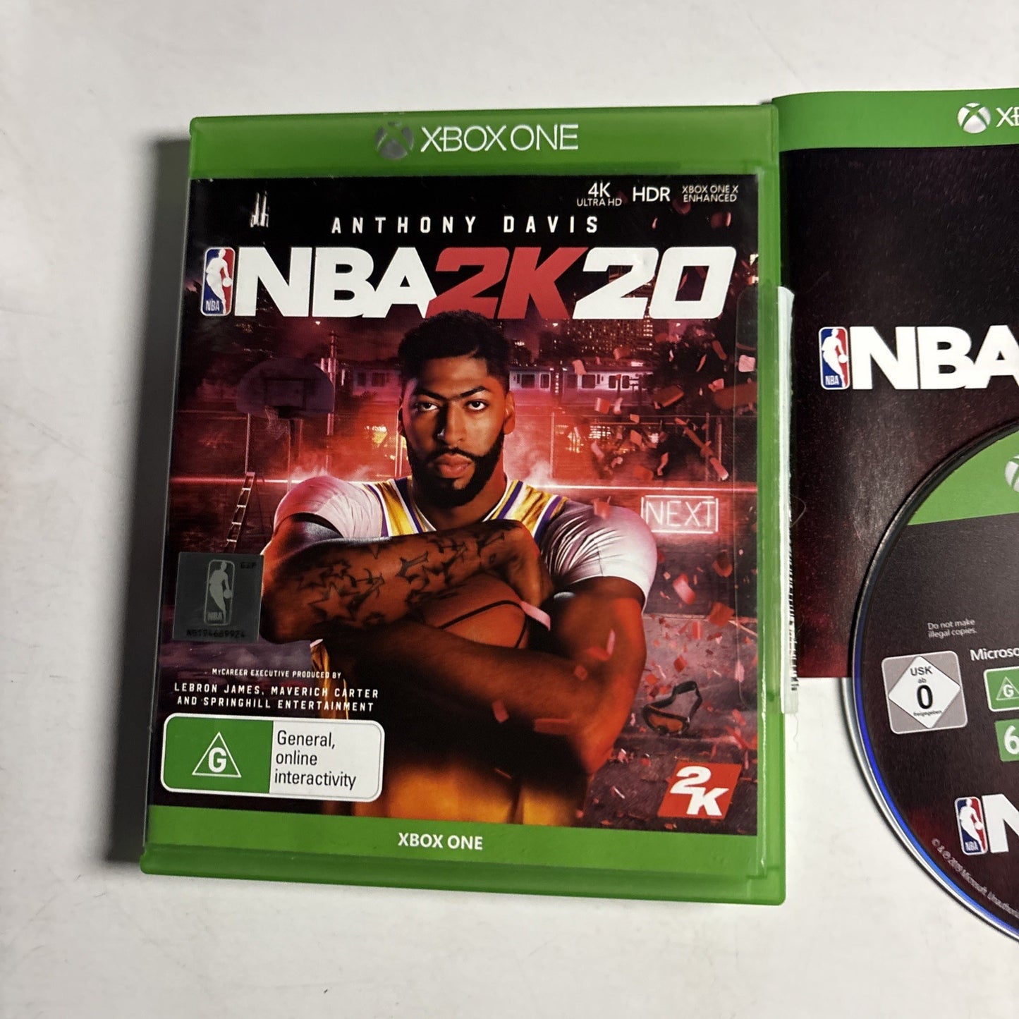 NBA 2K20 Microsoft XBOX ONE ANTHONY DAVIS - With Manual