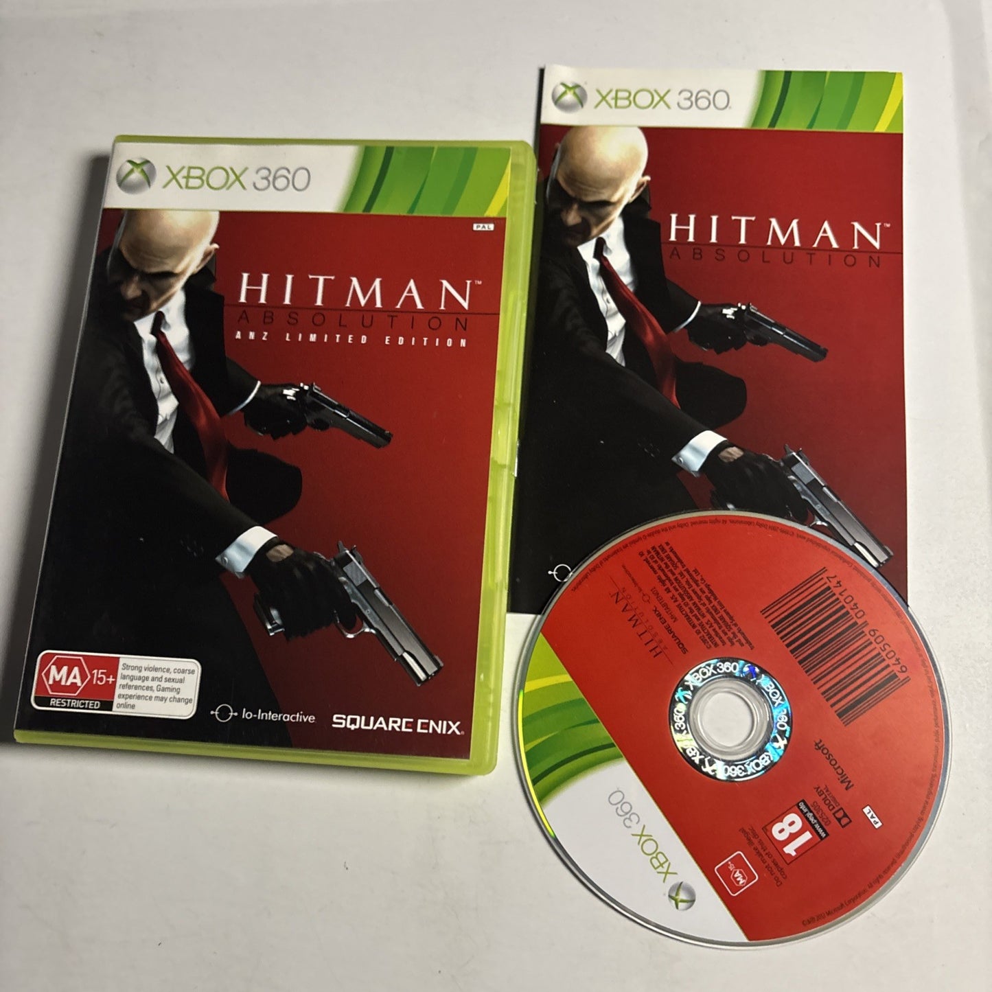 Hitman Absolution ANZ Limited Edition Microsoft Xbox 360 PAL Complete Manual