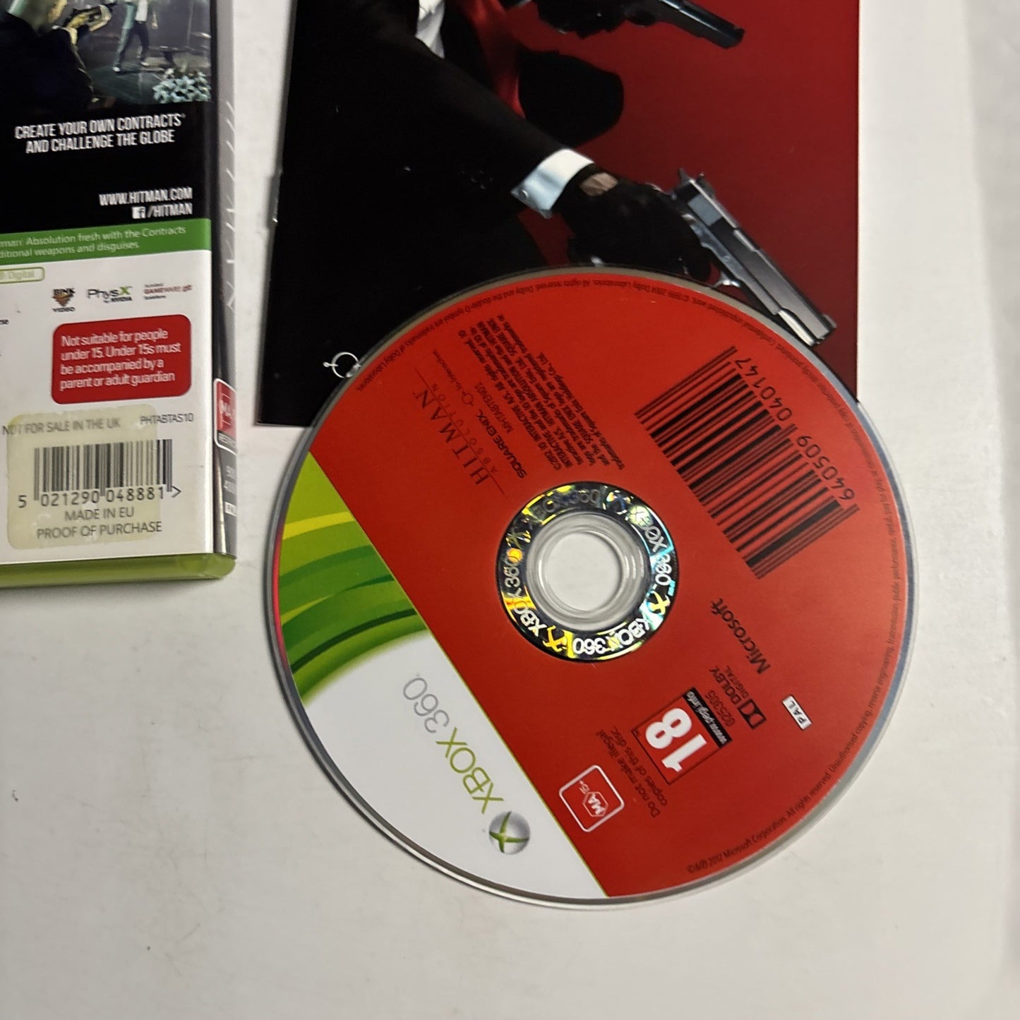Hitman Absolution ANZ Limited Edition Microsoft Xbox 360 PAL Complete Manual