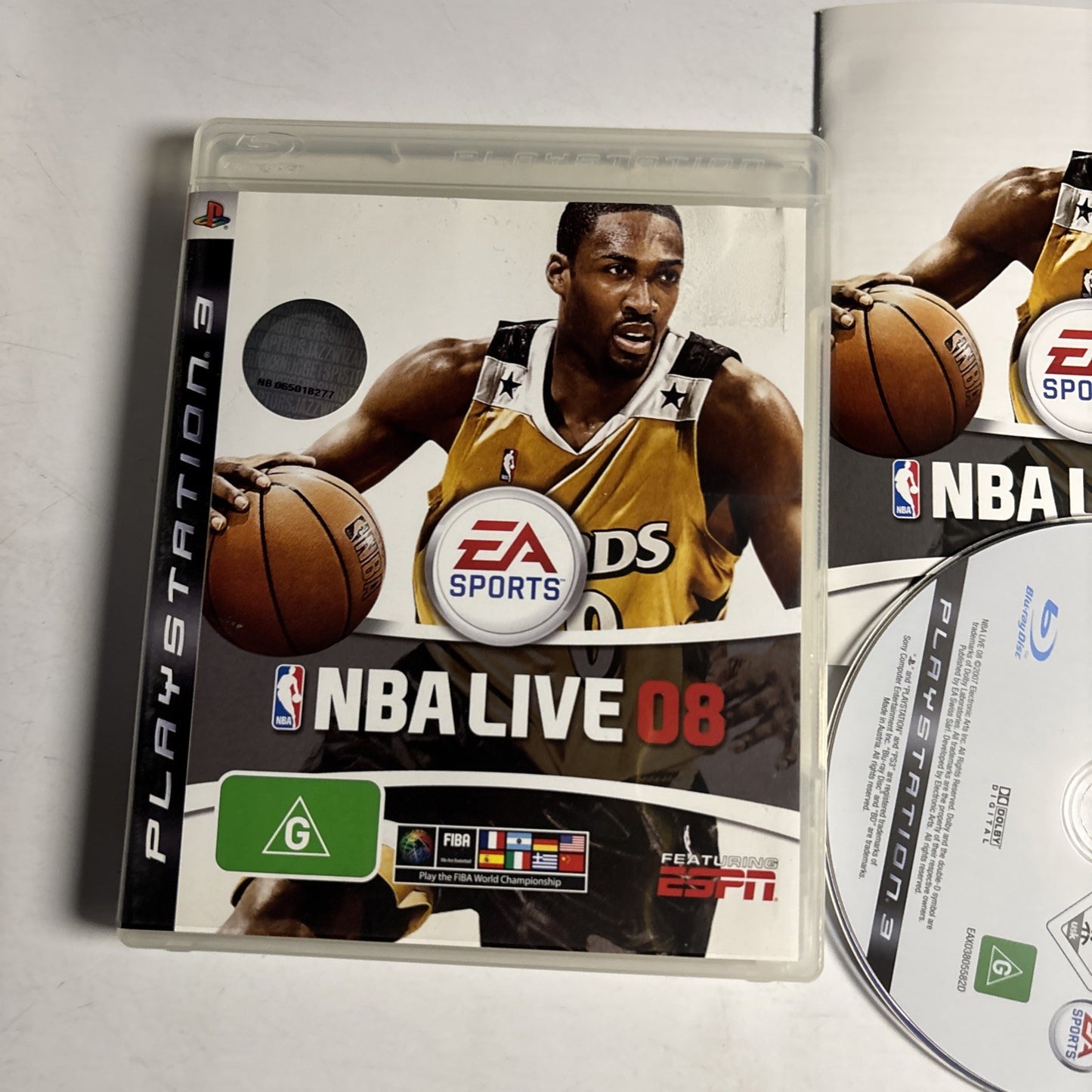 NBA Live 08 Basketball Sony PlayStation 3 PS3 Gilbert Arenas