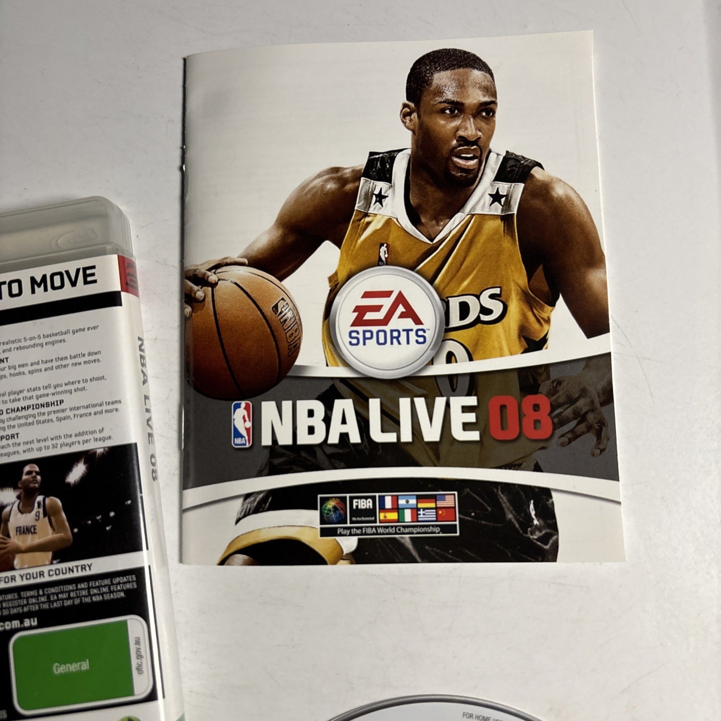 NBA Live 08 Basketball Sony PlayStation 3 PS3 Gilbert Arenas