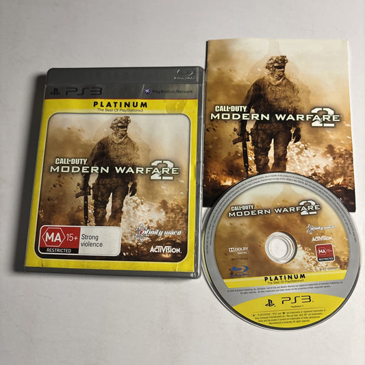 Call Of Duty Modern Warfare 2 Sony PlayStation 3 PS3 Platinum Manual