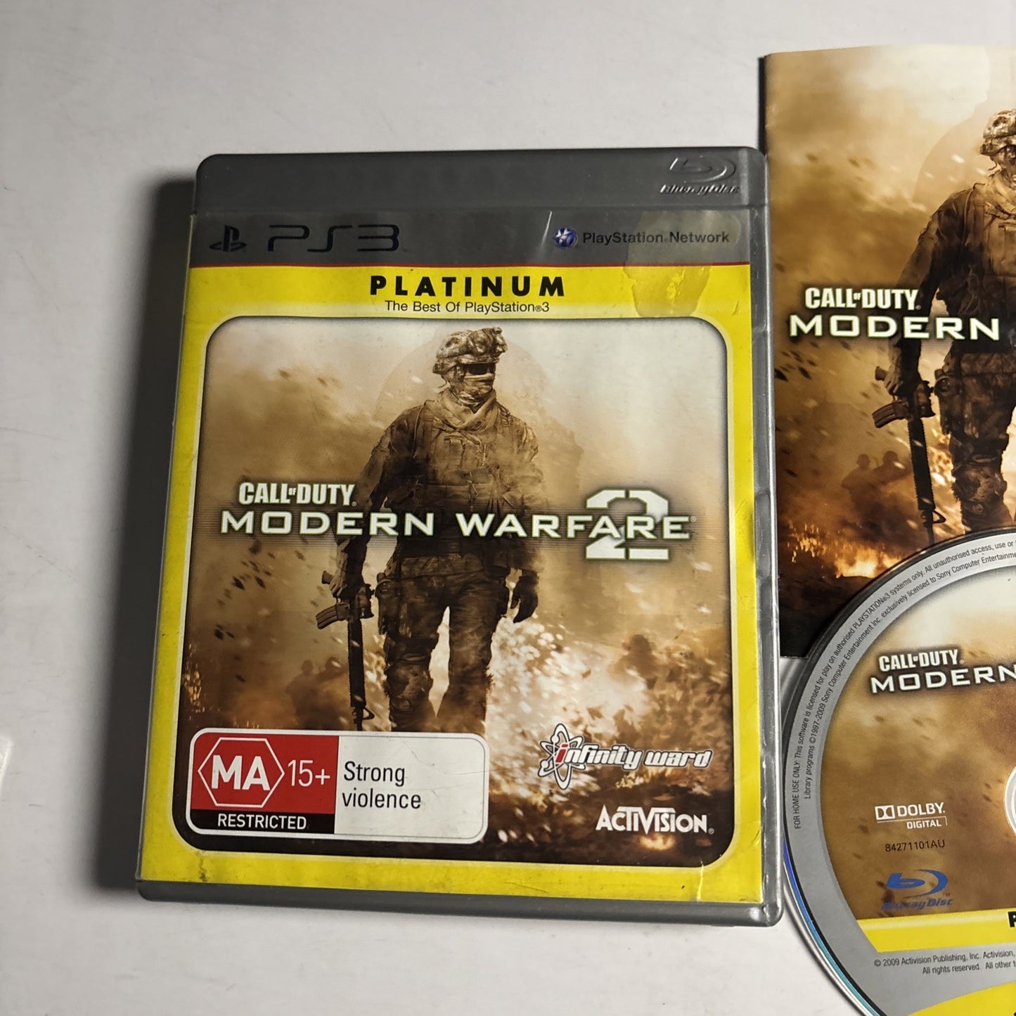 Call Of Duty Modern Warfare 2 Sony PlayStation 3 PS3 Platinum Manual
