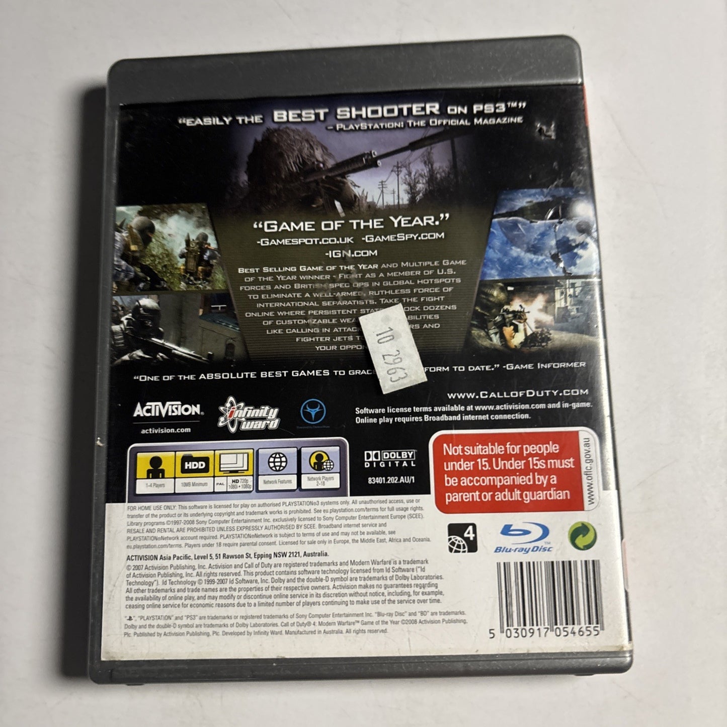 Call of Duty 4 Modern Warfare Sony Playstation 3 (PS3) Game of the Year Edition