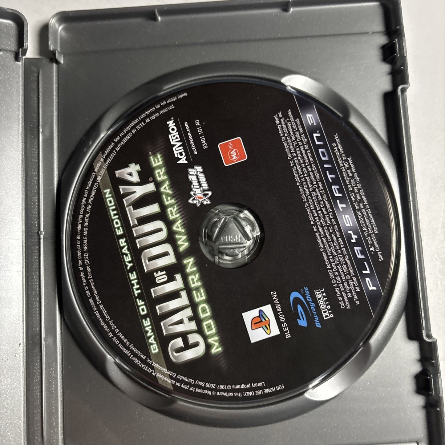 Call of Duty 4 Modern Warfare Sony Playstation 3 (PS3) Game of the Year Edition