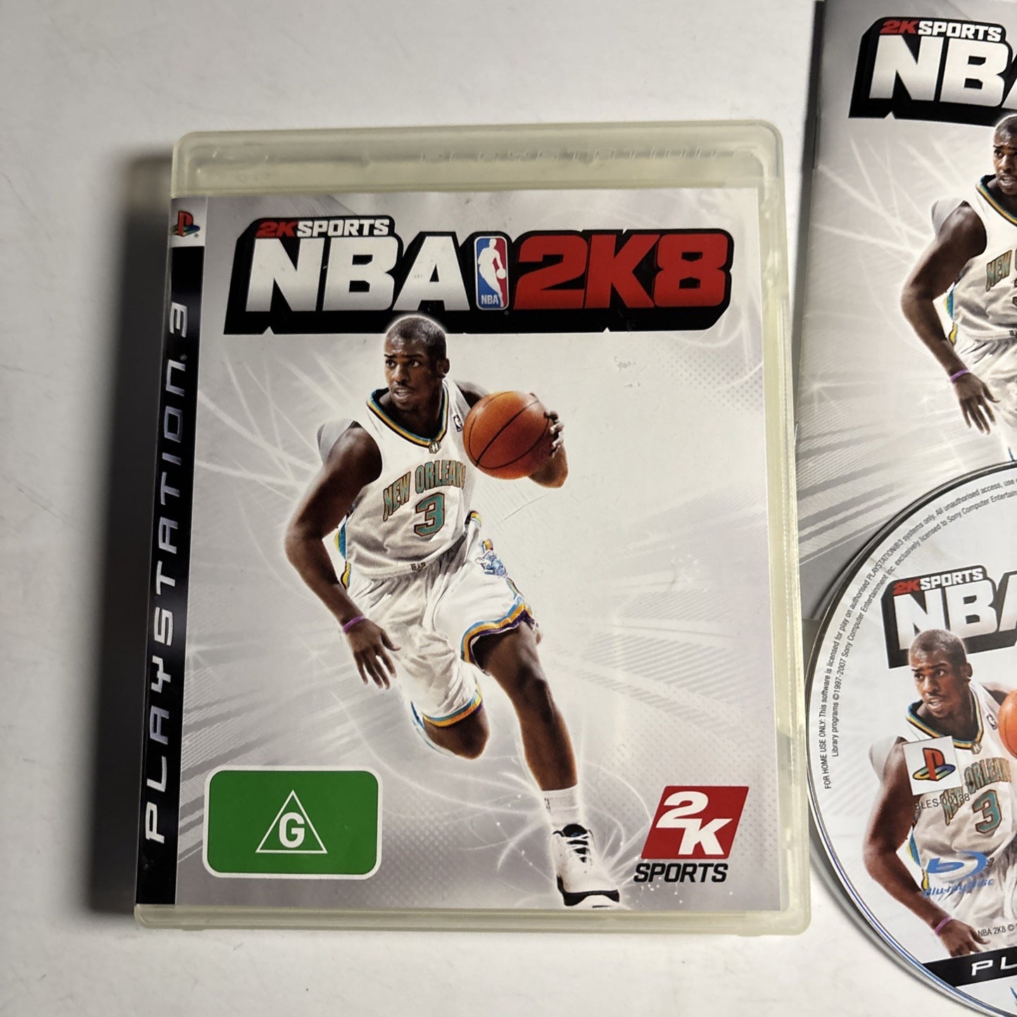 NBA 2K8 Sony Playstation 3 PS3 Manual Chris Paul