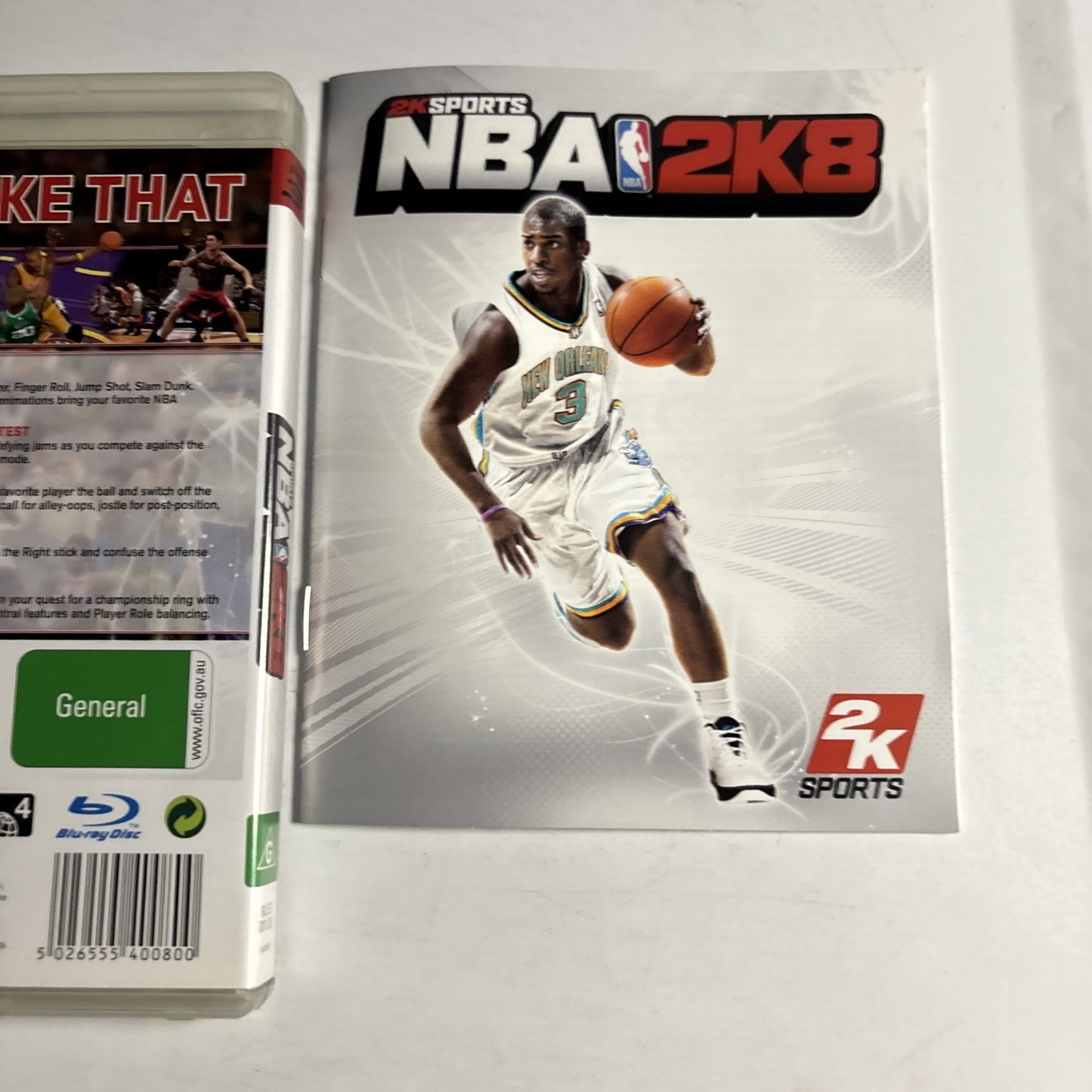 NBA 2K8 Sony Playstation 3 PS3 Manual Chris Paul