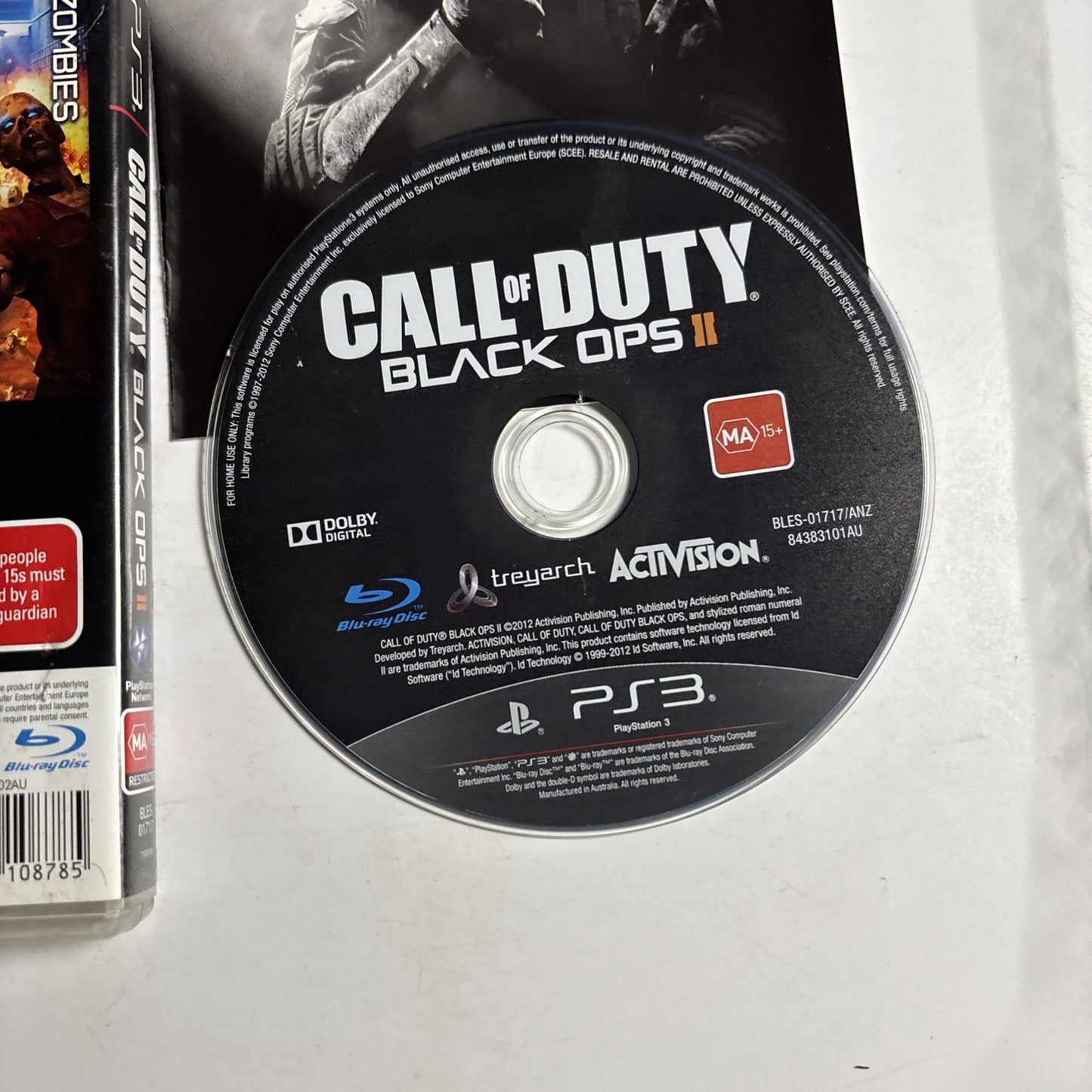 Call of duty: Black Ops 2 (Ps3, 2012) Activision Complete with manual