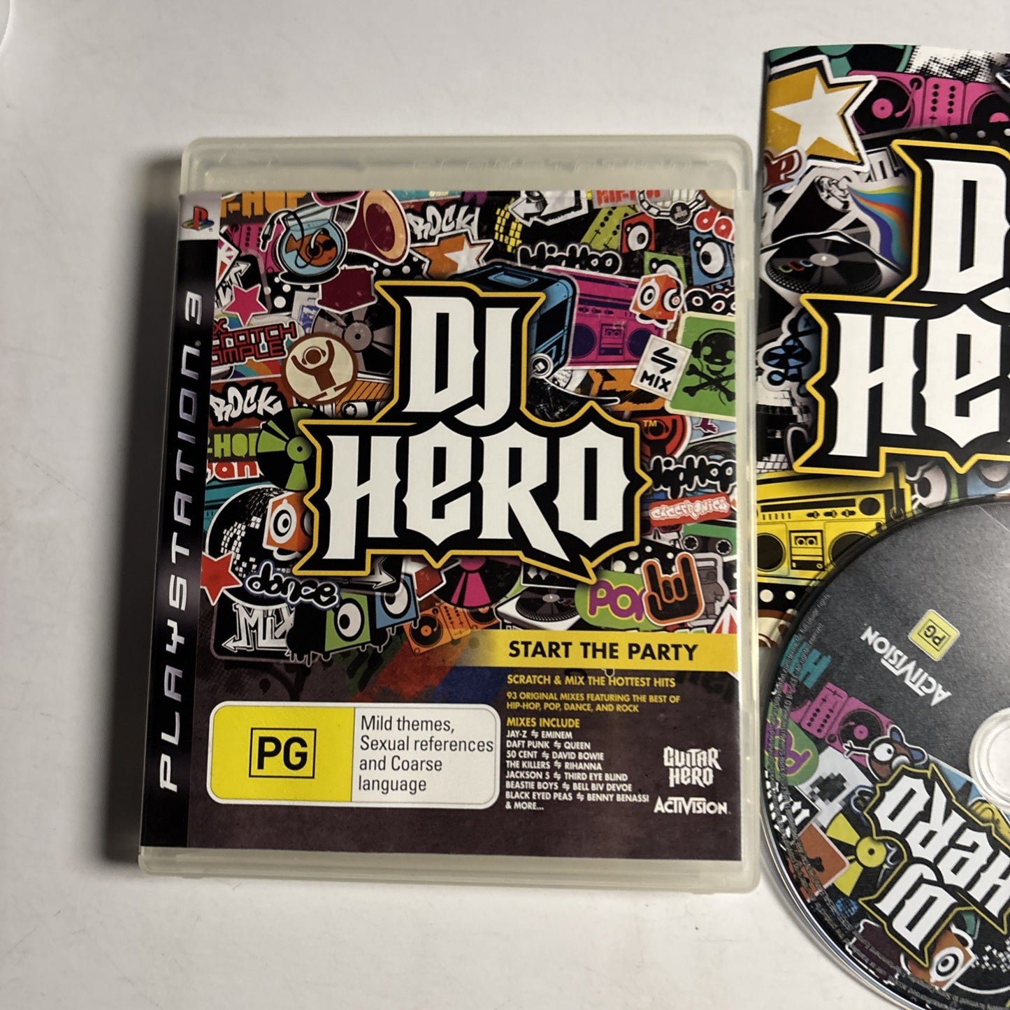 DJ Hero Sony Playstation 3 PS3 Manual