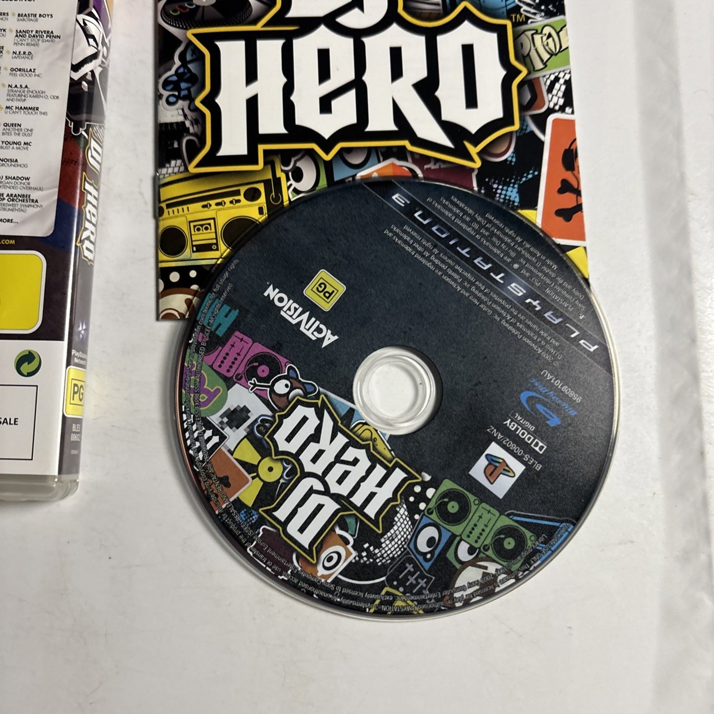 DJ Hero Sony Playstation 3 PS3 Manual