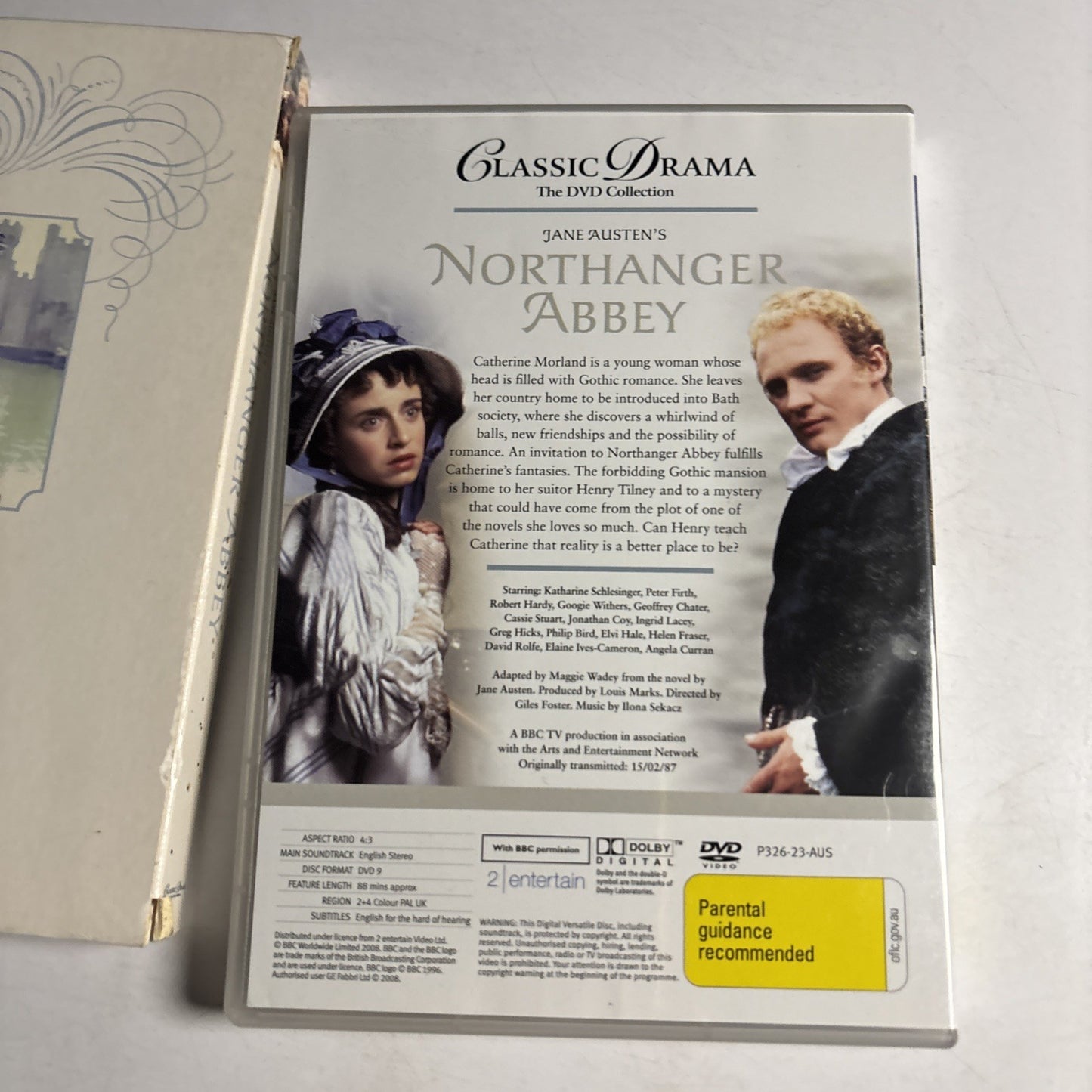 Jane Austen's: Northanger Abbey BBC (DVD, 1987) Region 4 &2