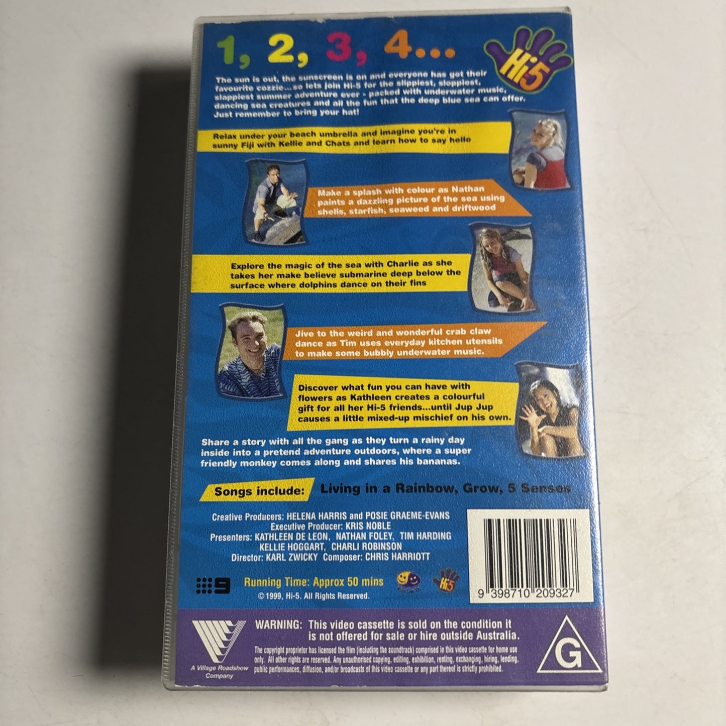 HI-5 Move Your Body and Summer Rainbows (VHS 1999) Original Cast PAL