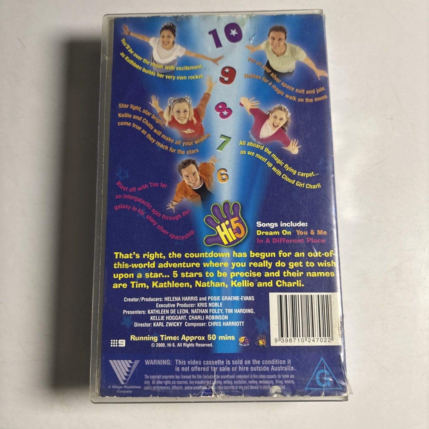 HI 5: Star Dreaming - Vintage Kids Children's VHS Video Tape PAL