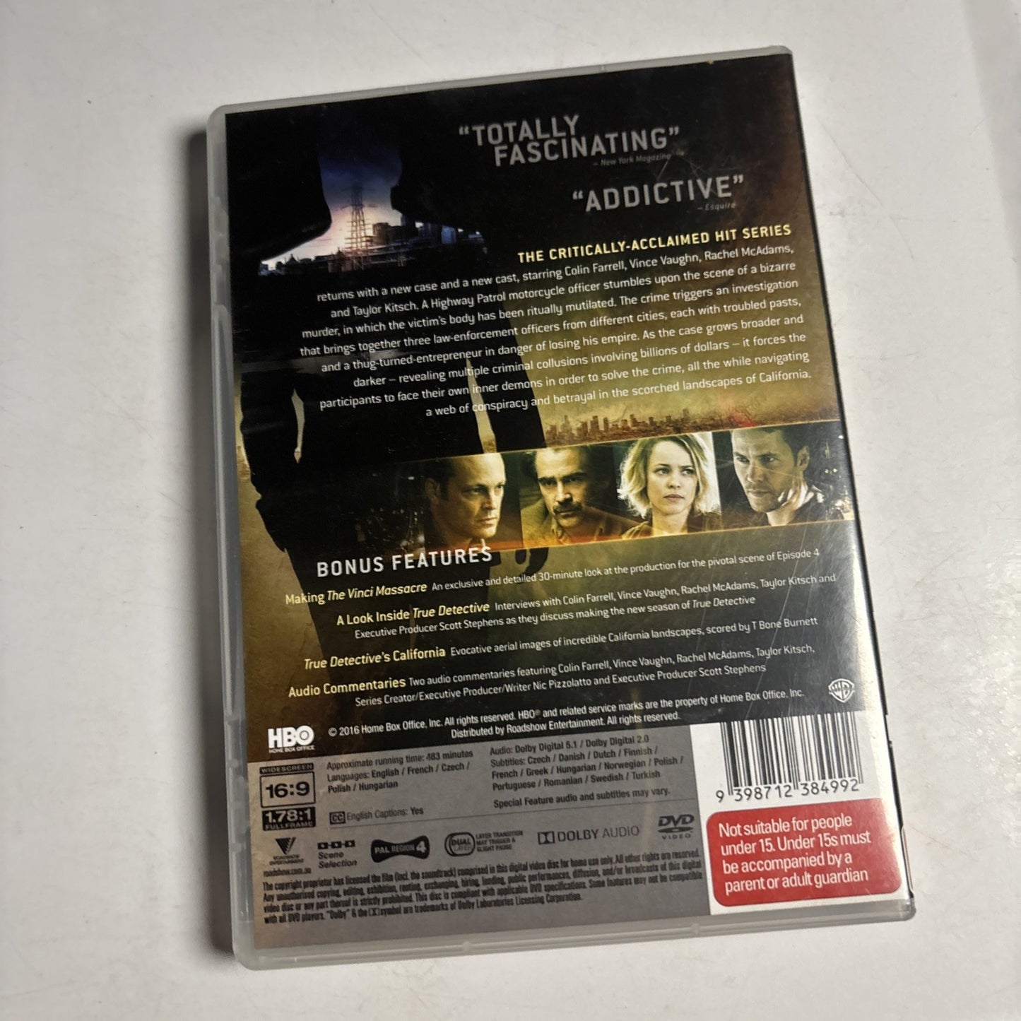 True Detective : Season 2 (DVD, 2015) Region 4