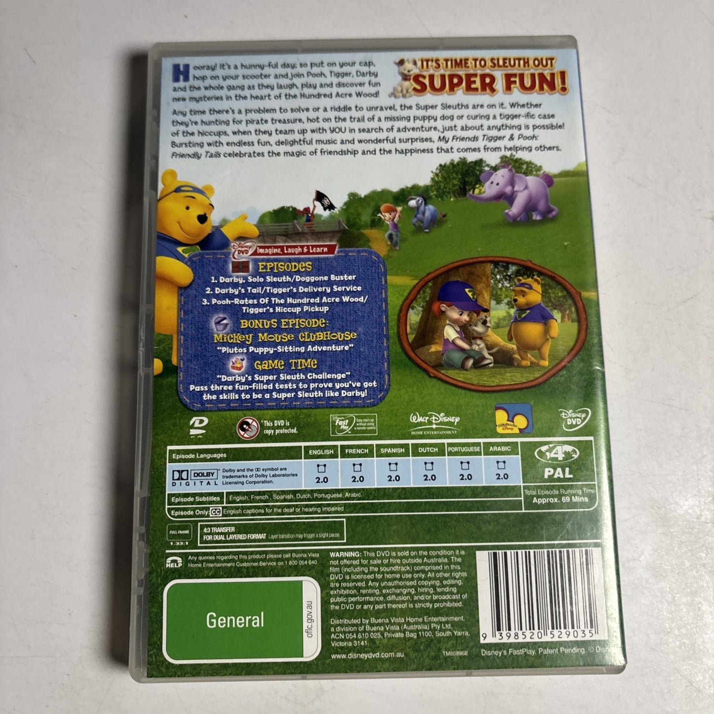 My Friends Tigger & Pooh - Friendly Tails (DVD, 2007) Region 4
