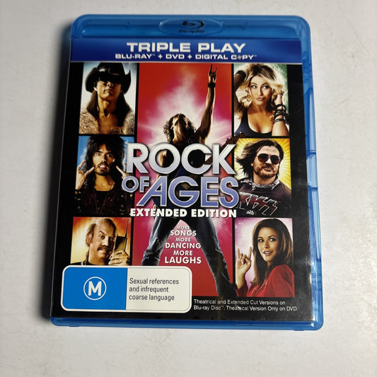 Rock of Ages - Extended Edition (Blu-ray + DVD, 2012) Tom Cruise Region B