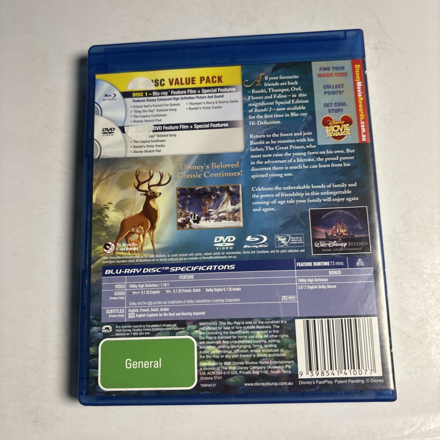 Bambi 2 - The Great Prince of the Forest (Special Edition, Blu-ray, 2006)