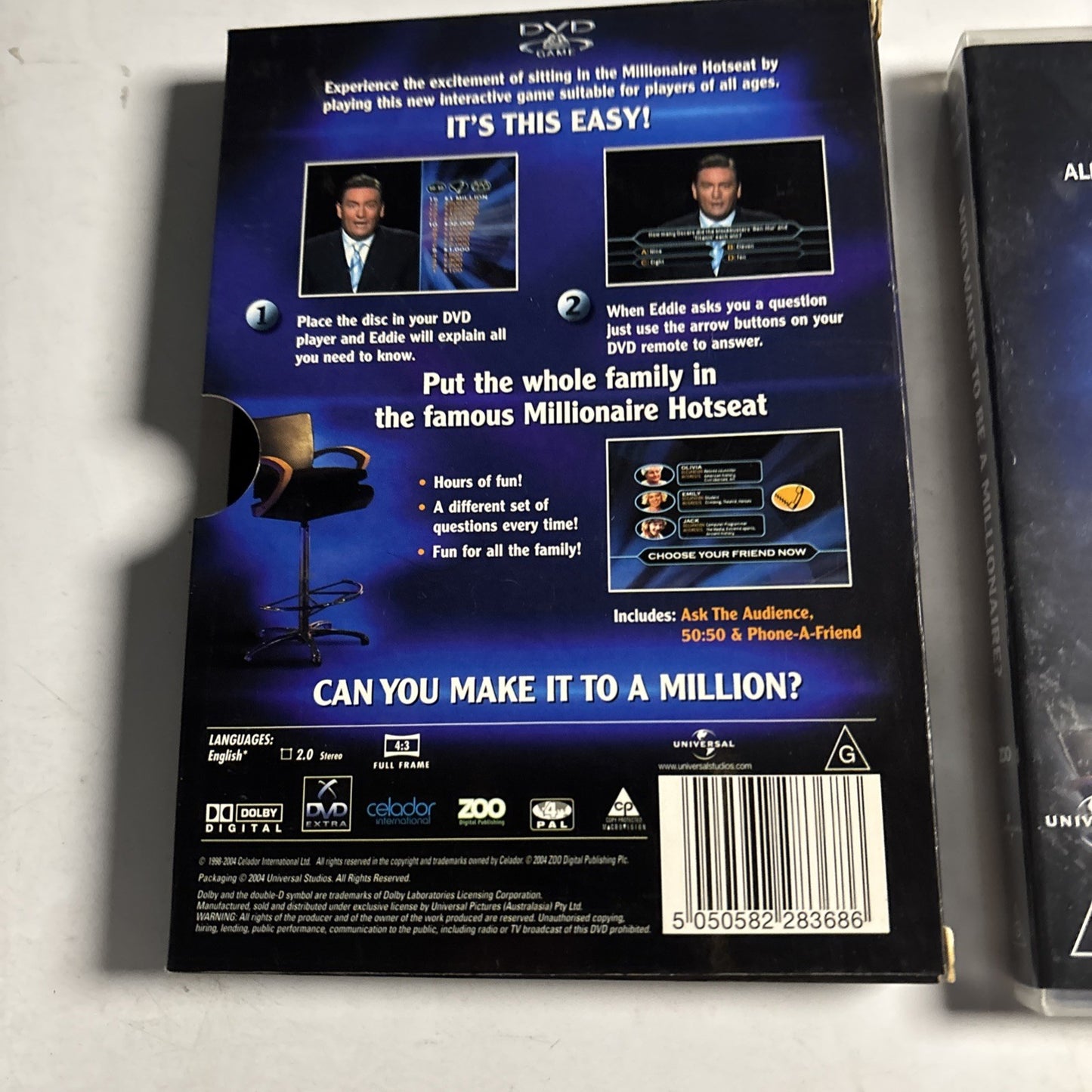 Who Wants to be a Millionaire (DVD, 1999) Eddie McGuire Region 4